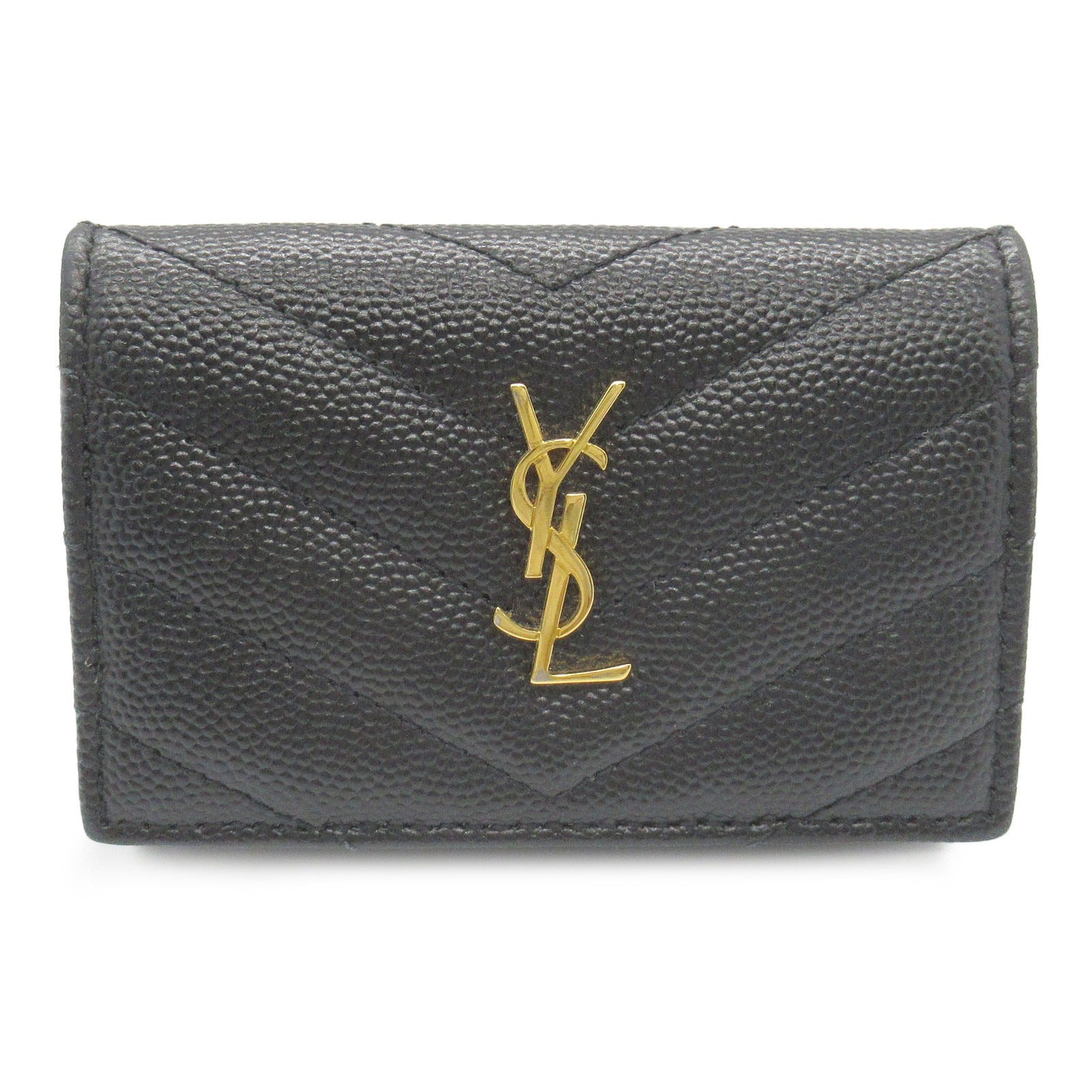 Yves Saint Laurent Leather Origami Tiny Wallet