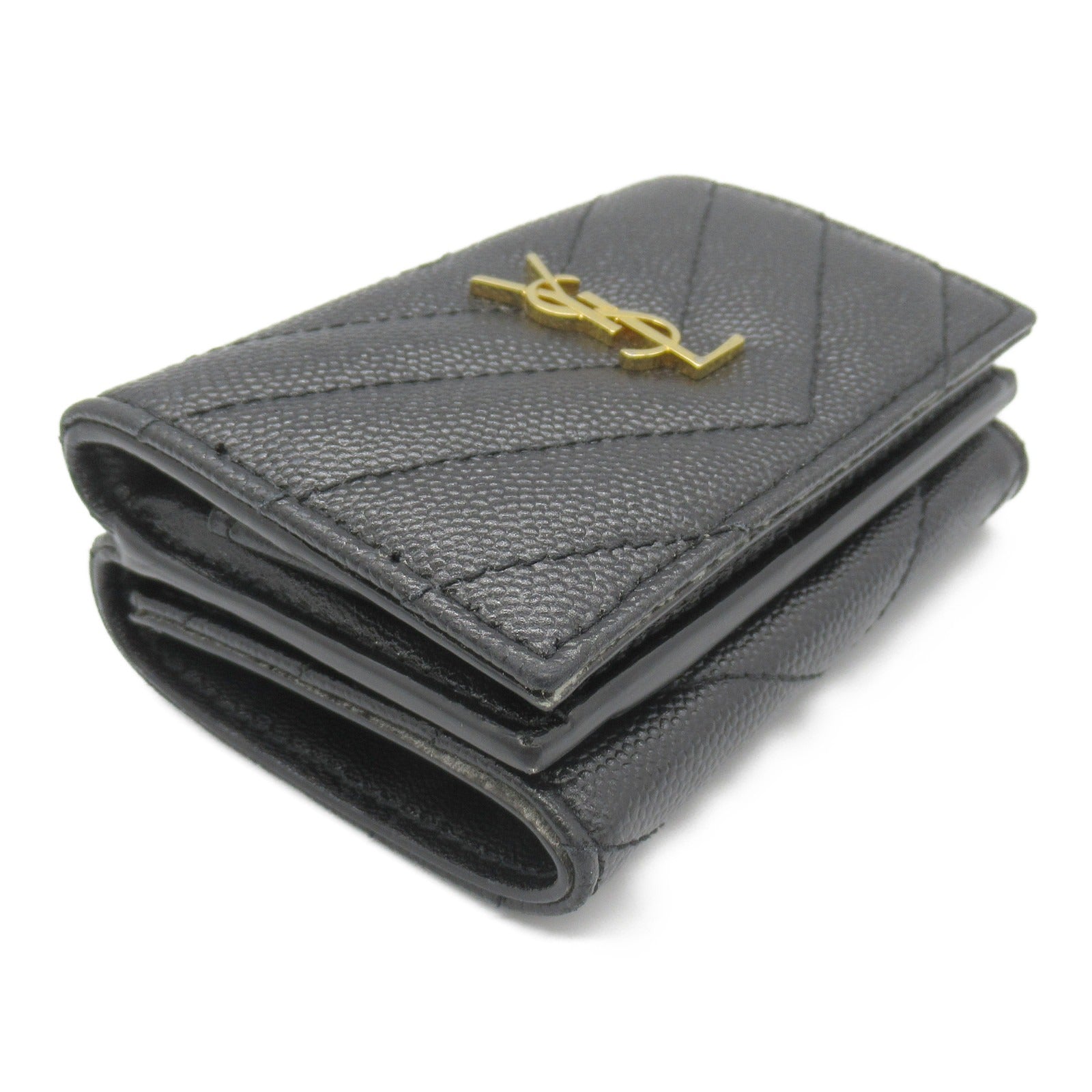 Yves Saint Laurent Leather Origami Tiny Wallet