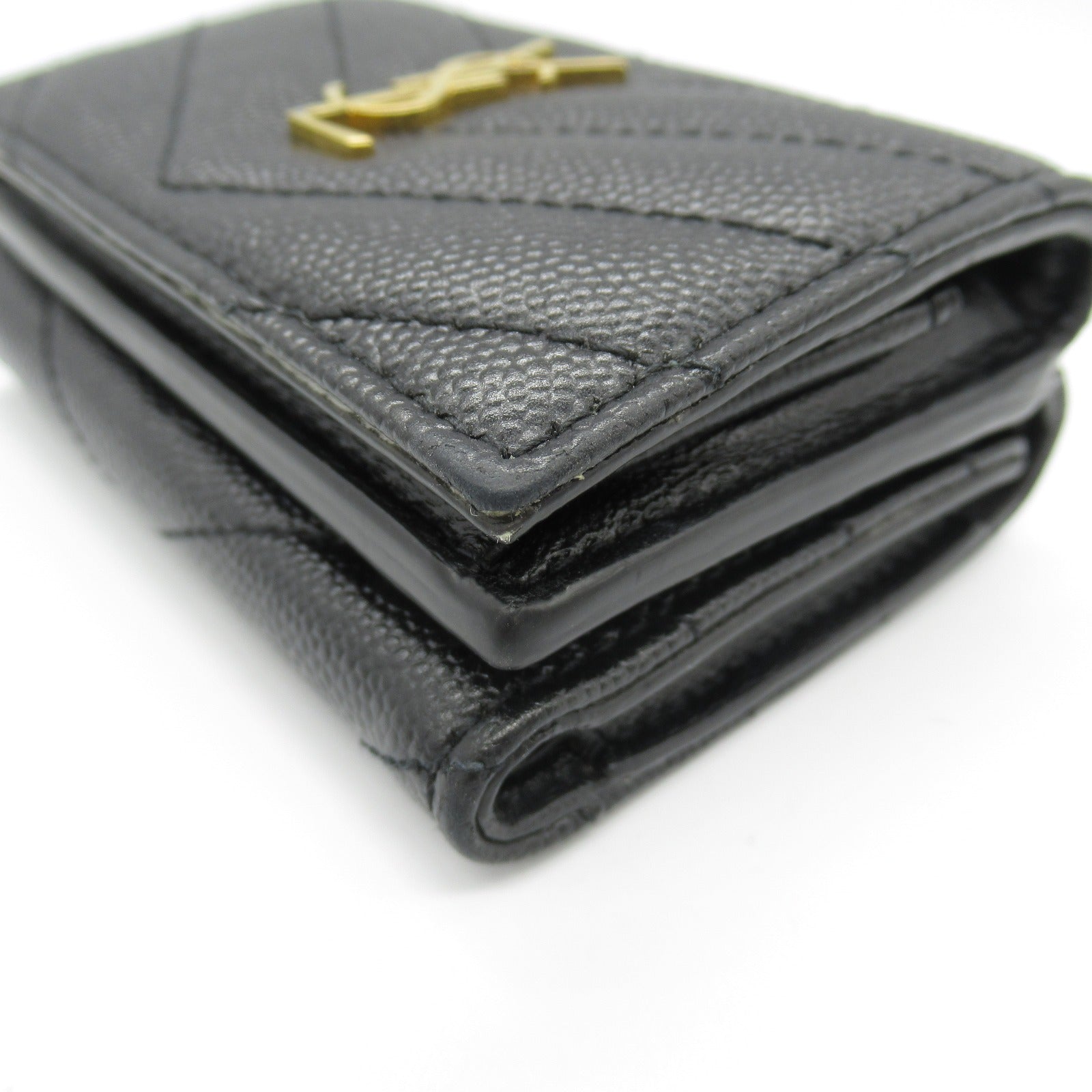 Yves Saint Laurent Leather Origami Tiny Wallet