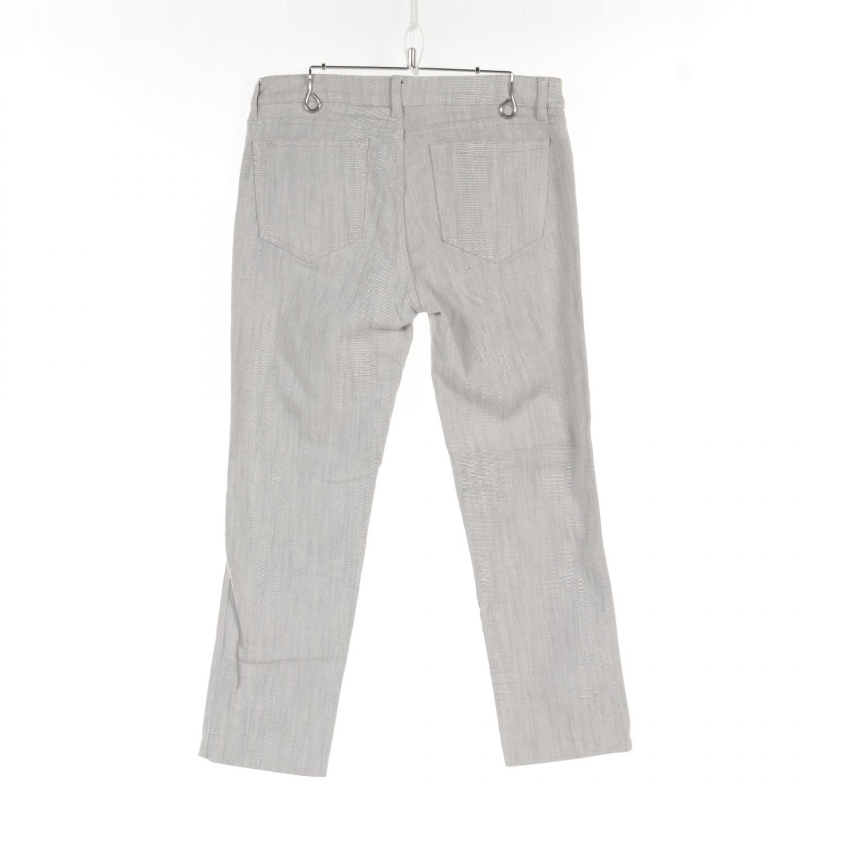 Chanel Denim Pants Cotton Gray P35408