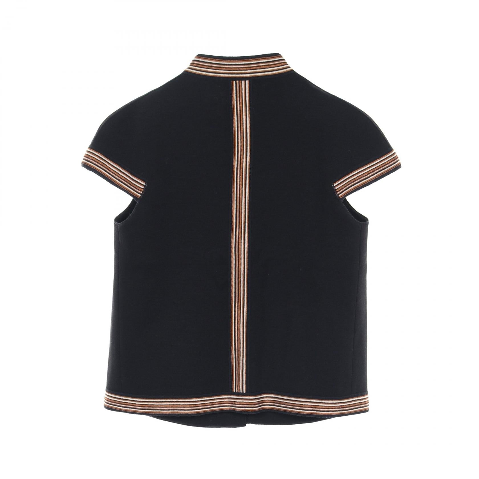 Missoni Wool Blouse Black Multicolor