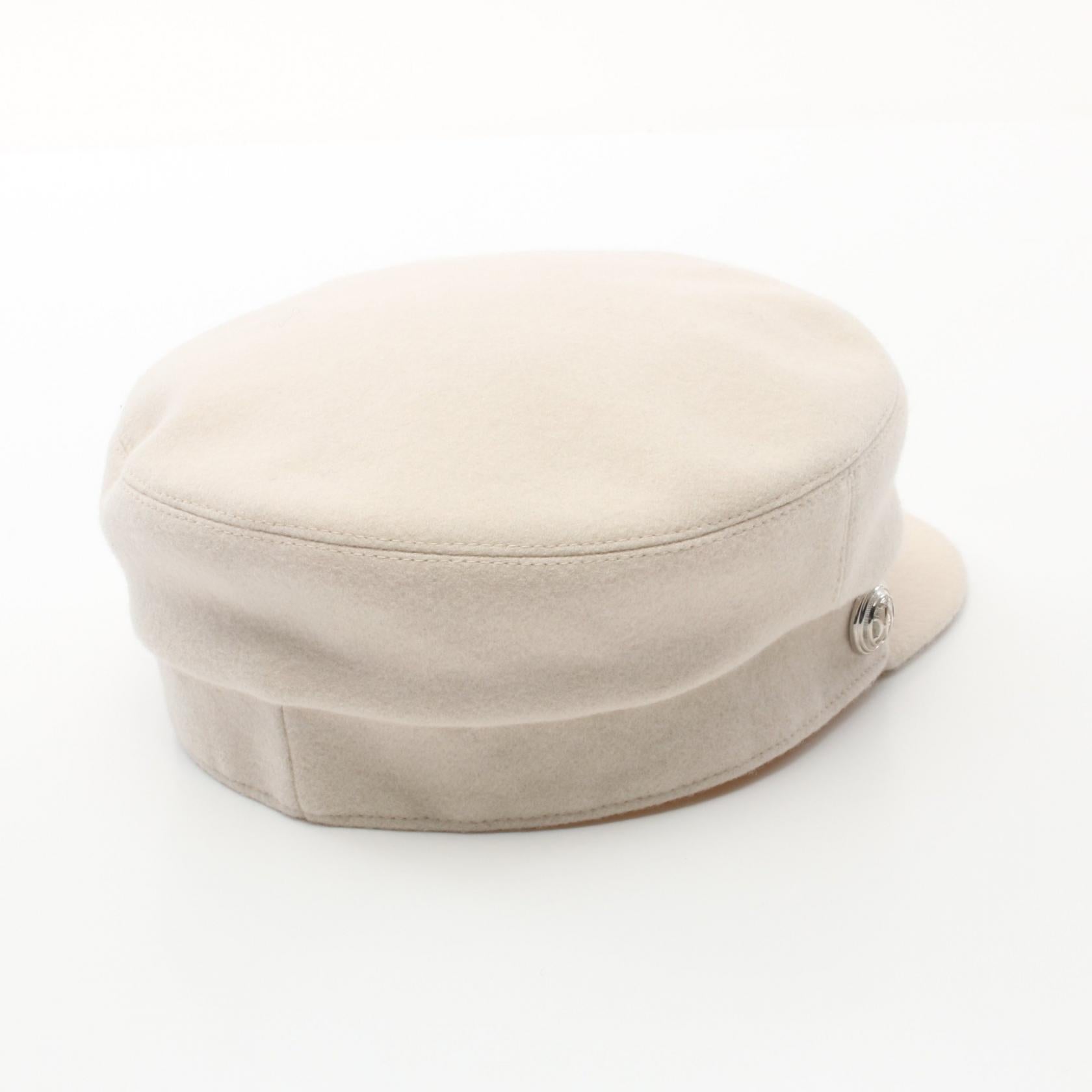 Hermes Wool Hat Beige