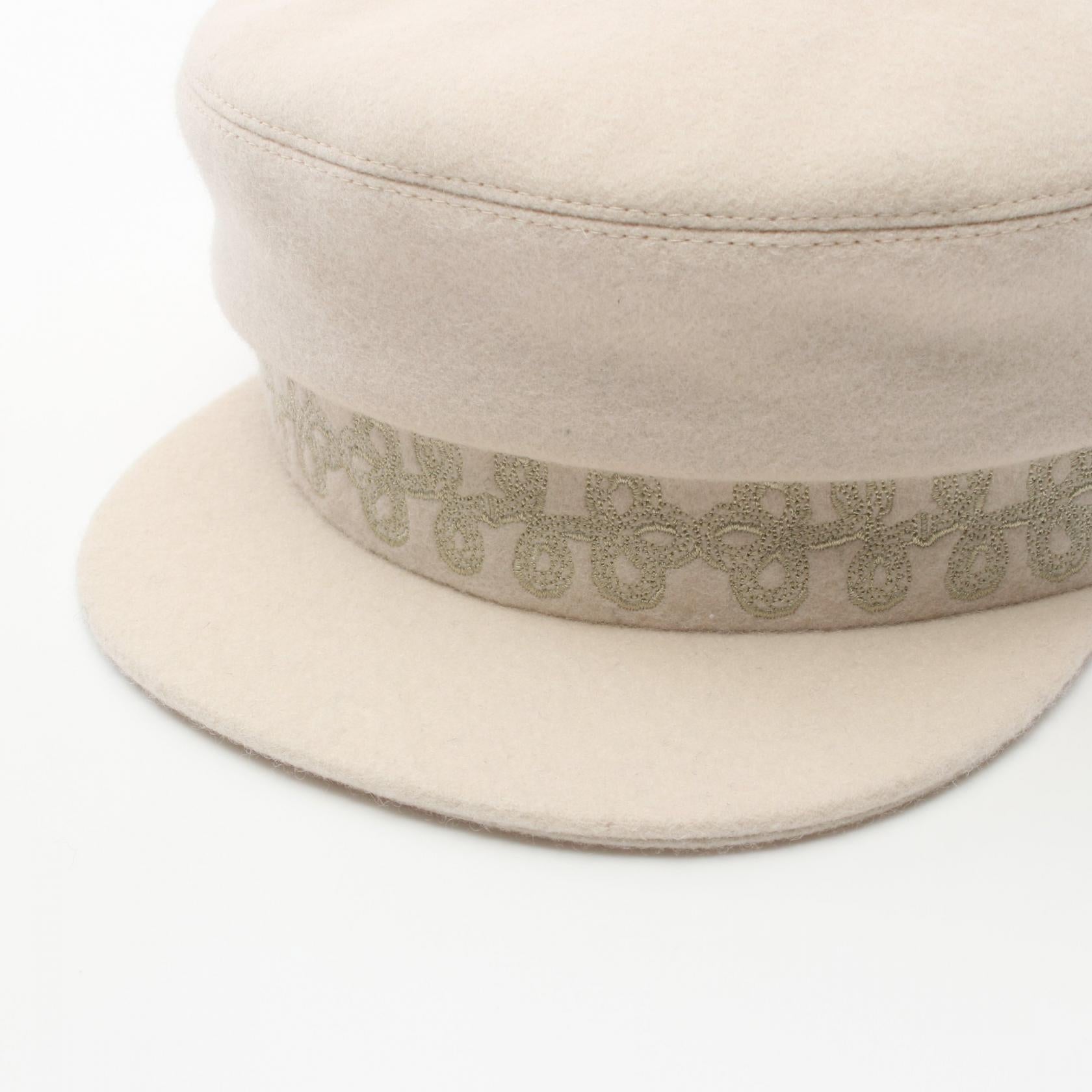 Hermes Wool Hat Beige