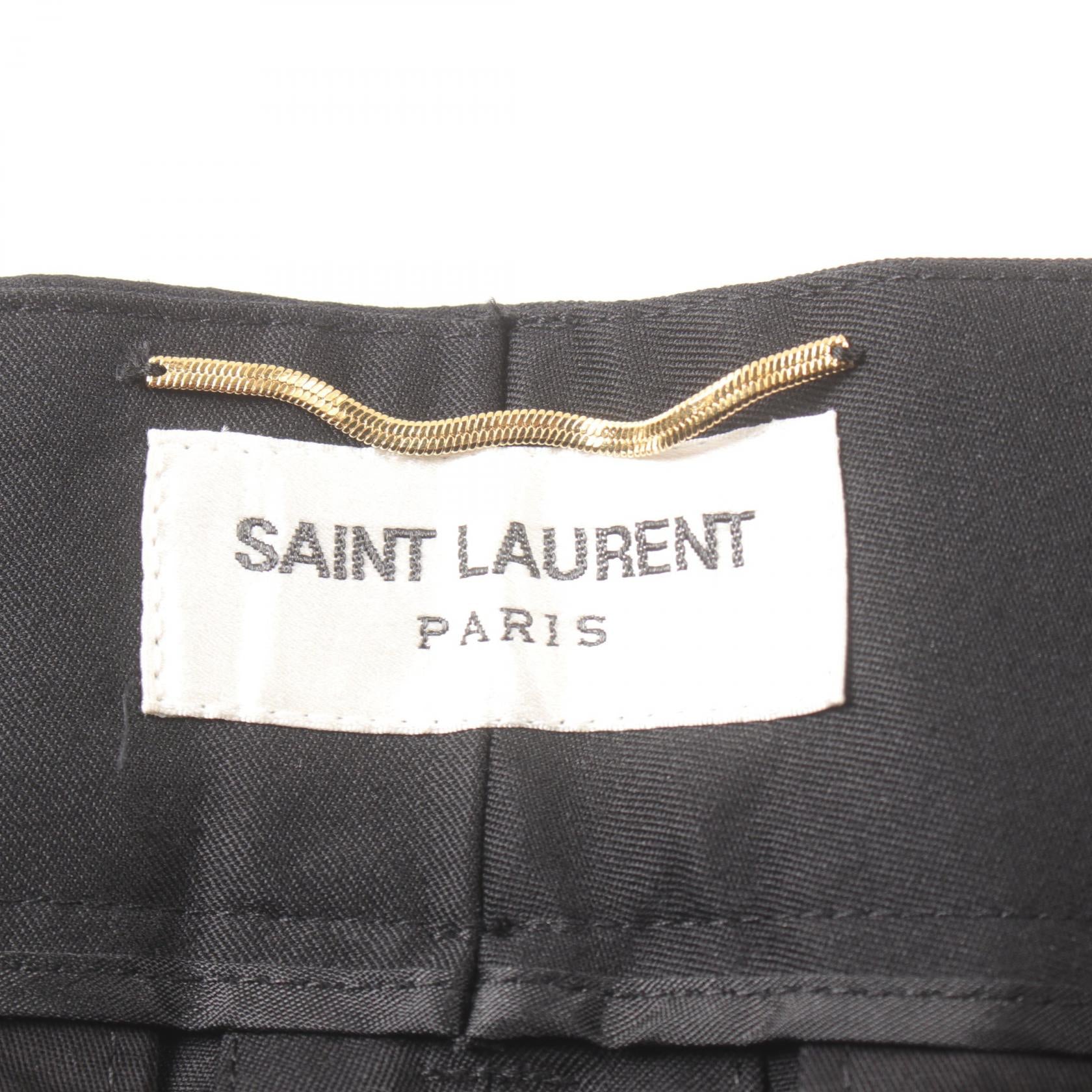 Saint Laurent Wool Pants Black