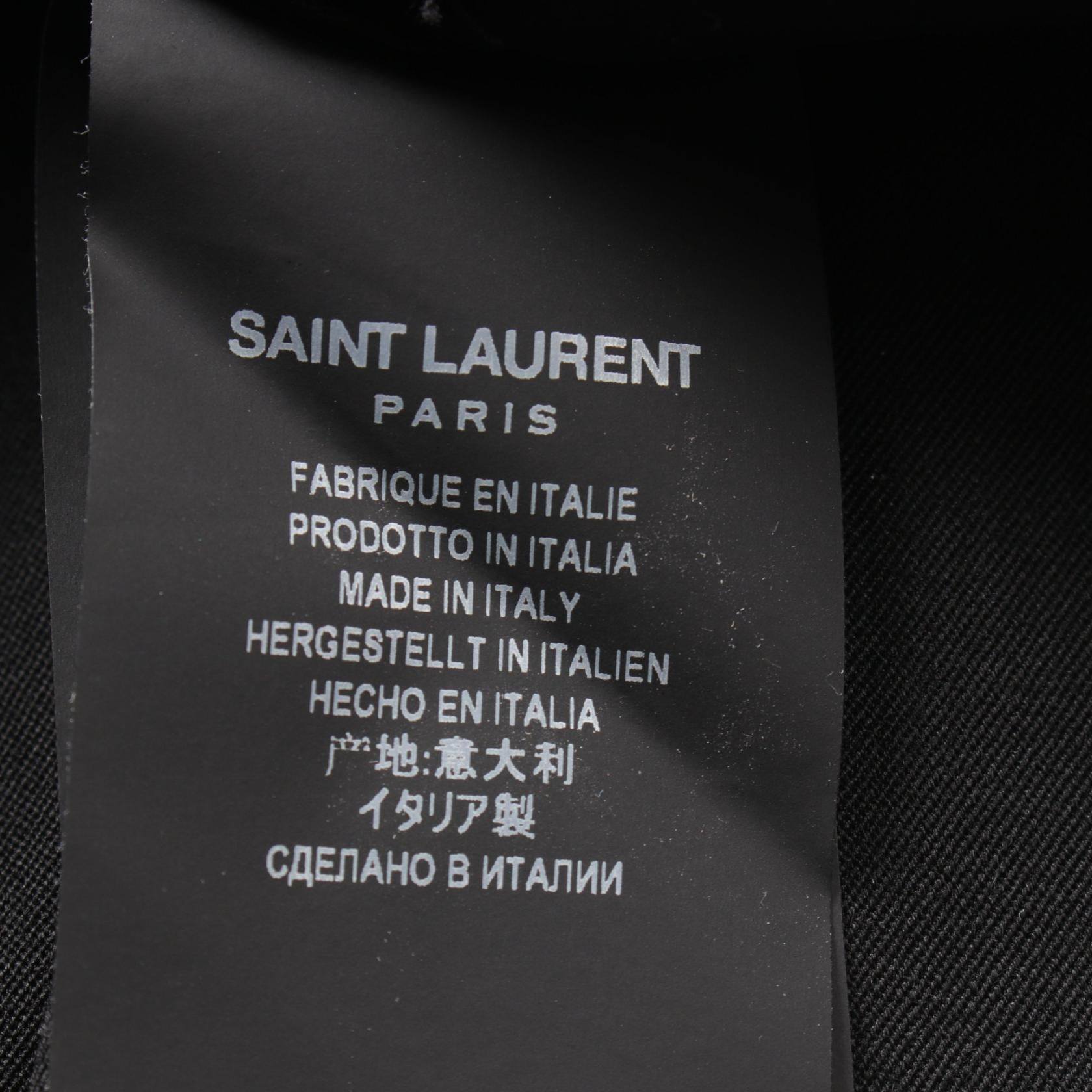 Saint Laurent Wool Pants Black