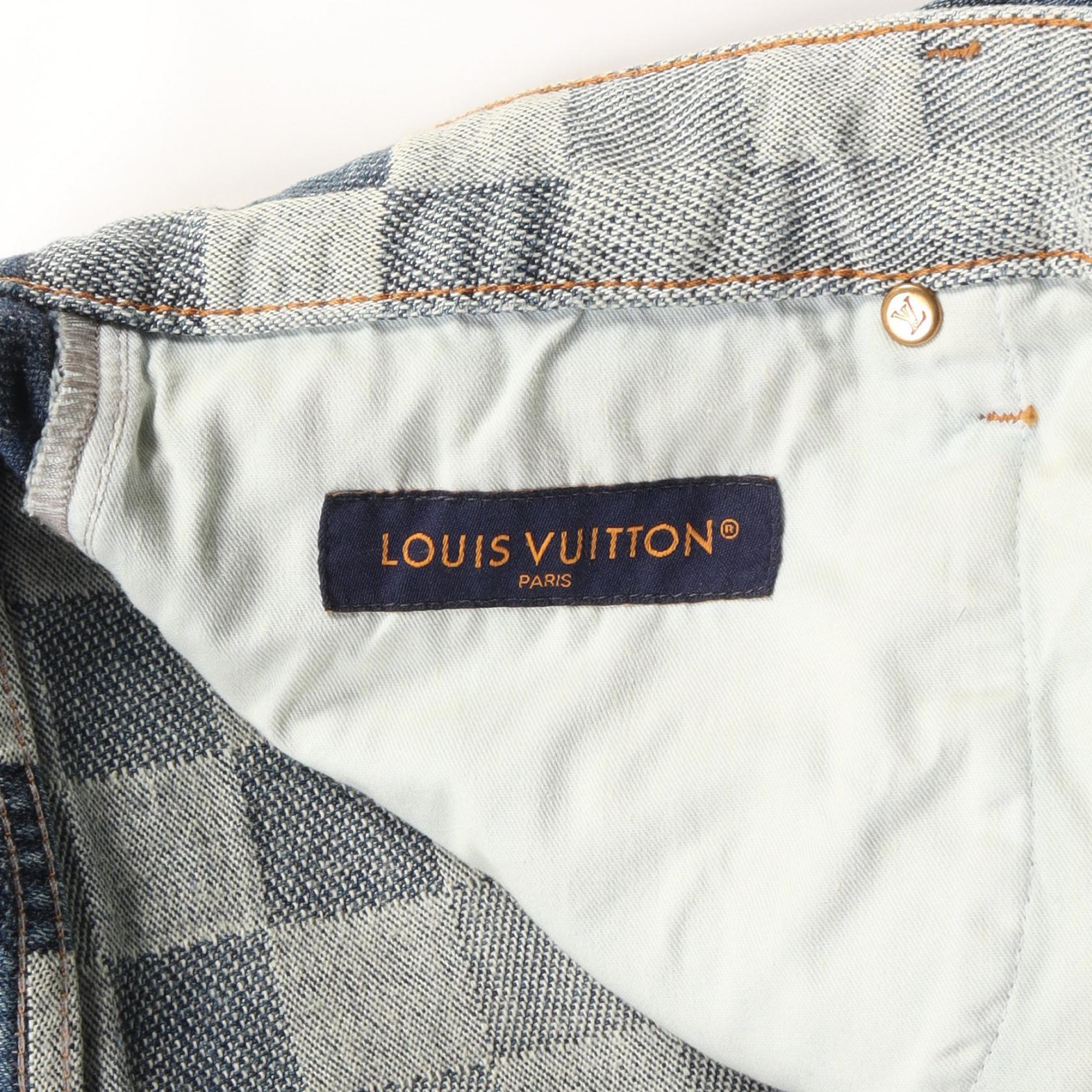 Louis Vuitton Damier Denim Skate Pants