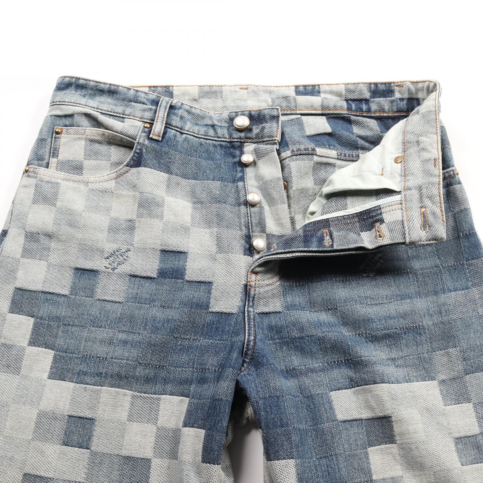 Louis Vuitton Damier Denim Skate Pants