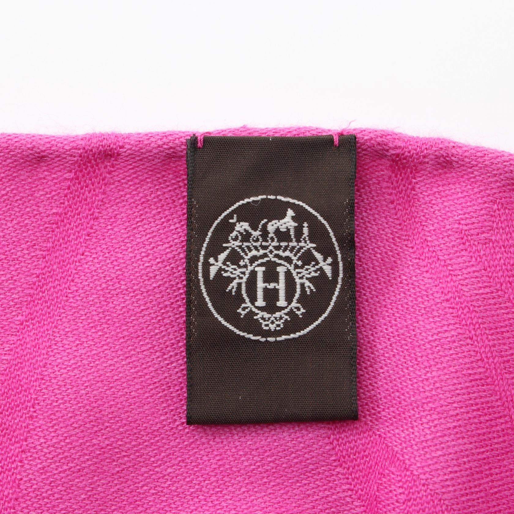 Hermes Silk Cashmere New Libris Scarf