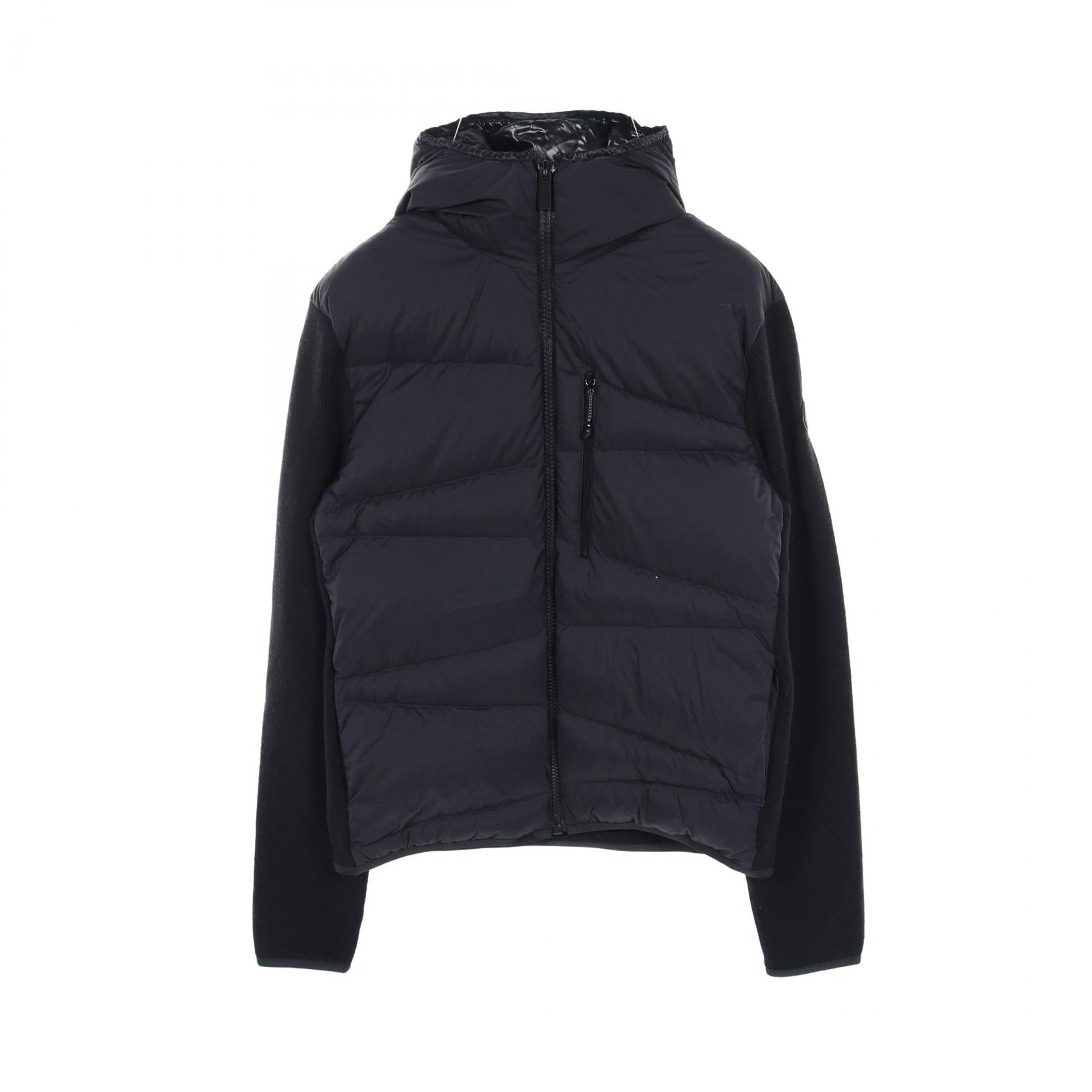 Moncler Wool Nylon Down Jacket Black