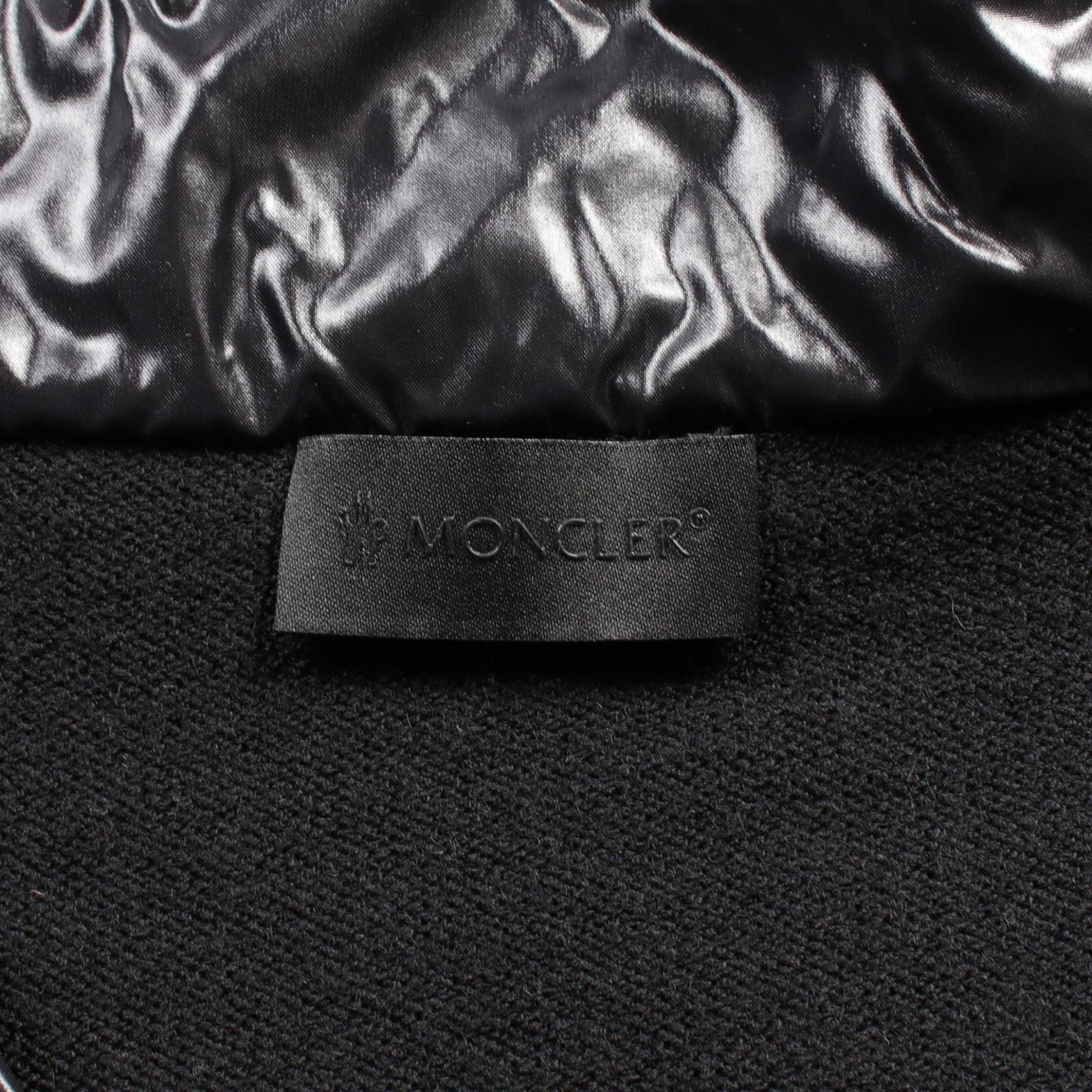 Moncler Wool Nylon Down Jacket Black