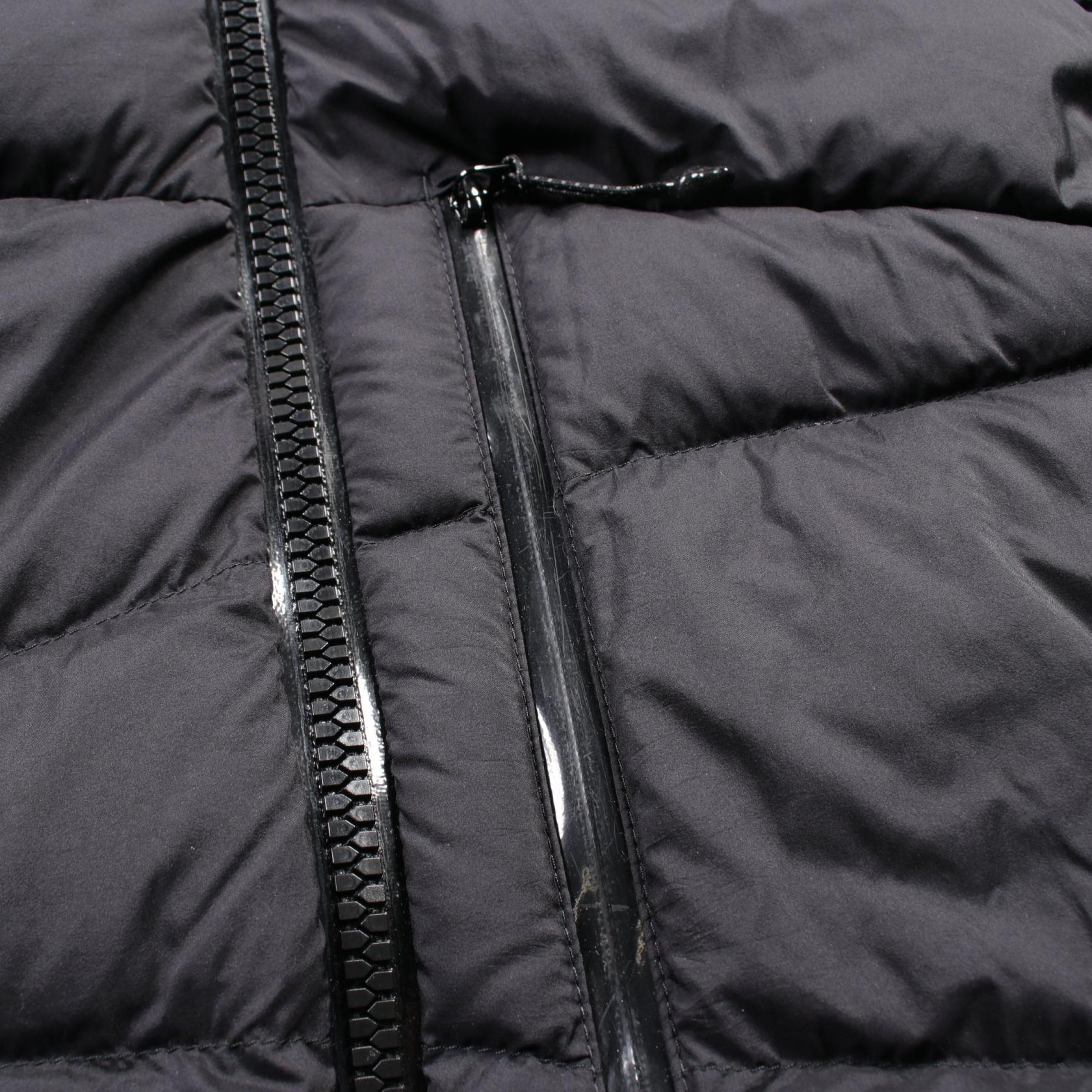 Moncler Wool Nylon Down Jacket Black