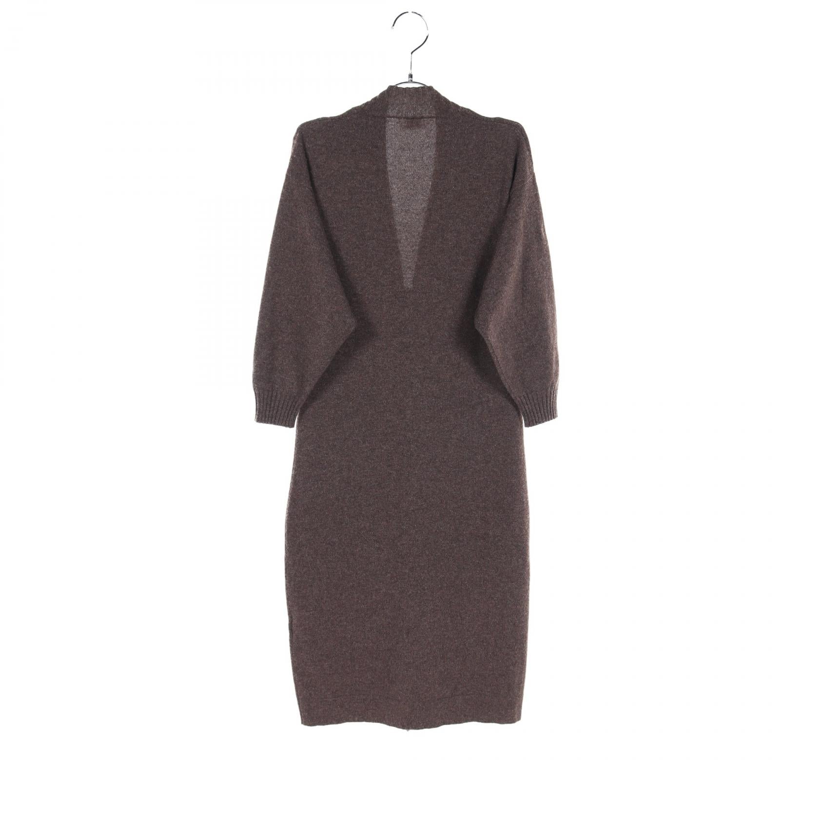 Hermes Cashmere Dress Brown