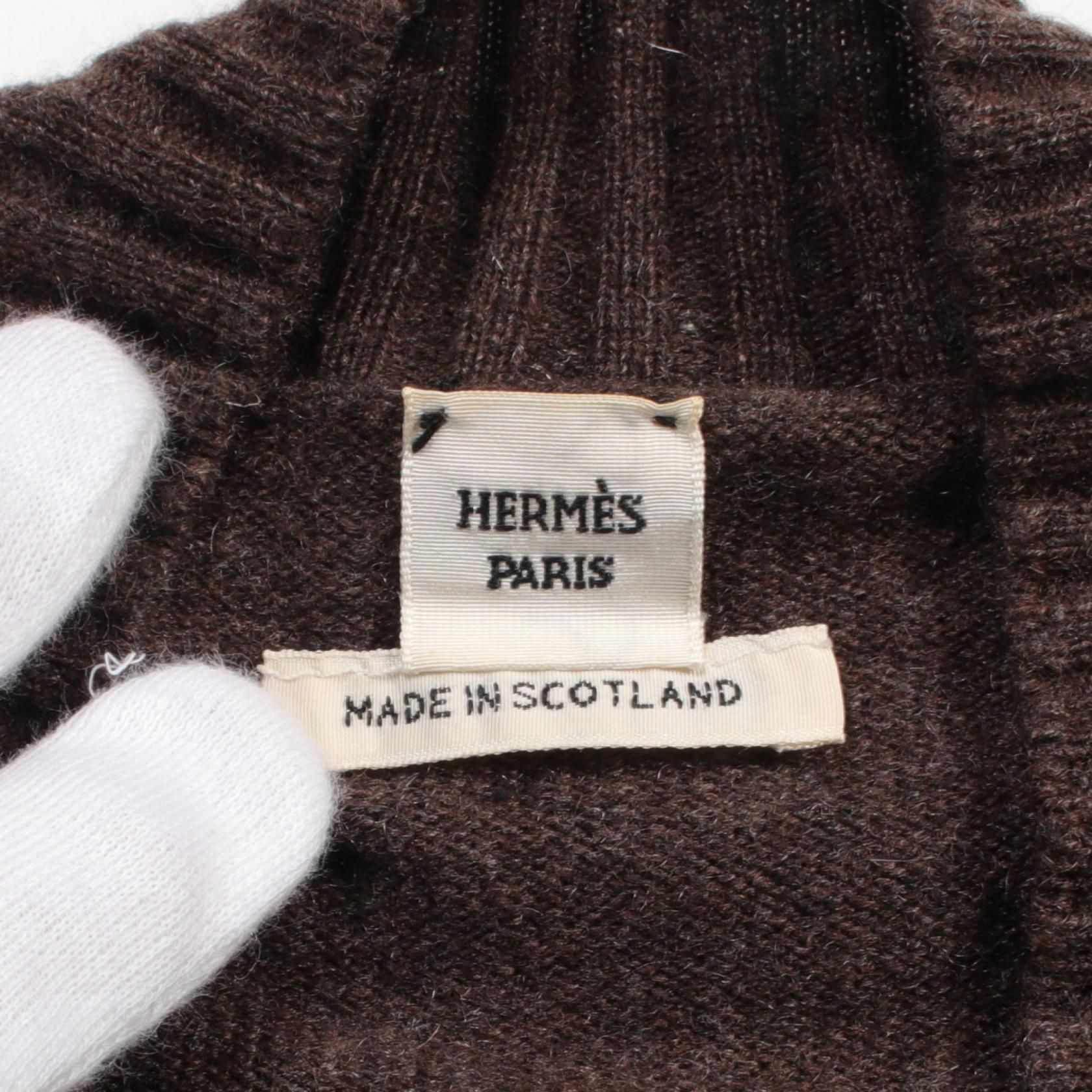 Hermes Cashmere Dress Brown