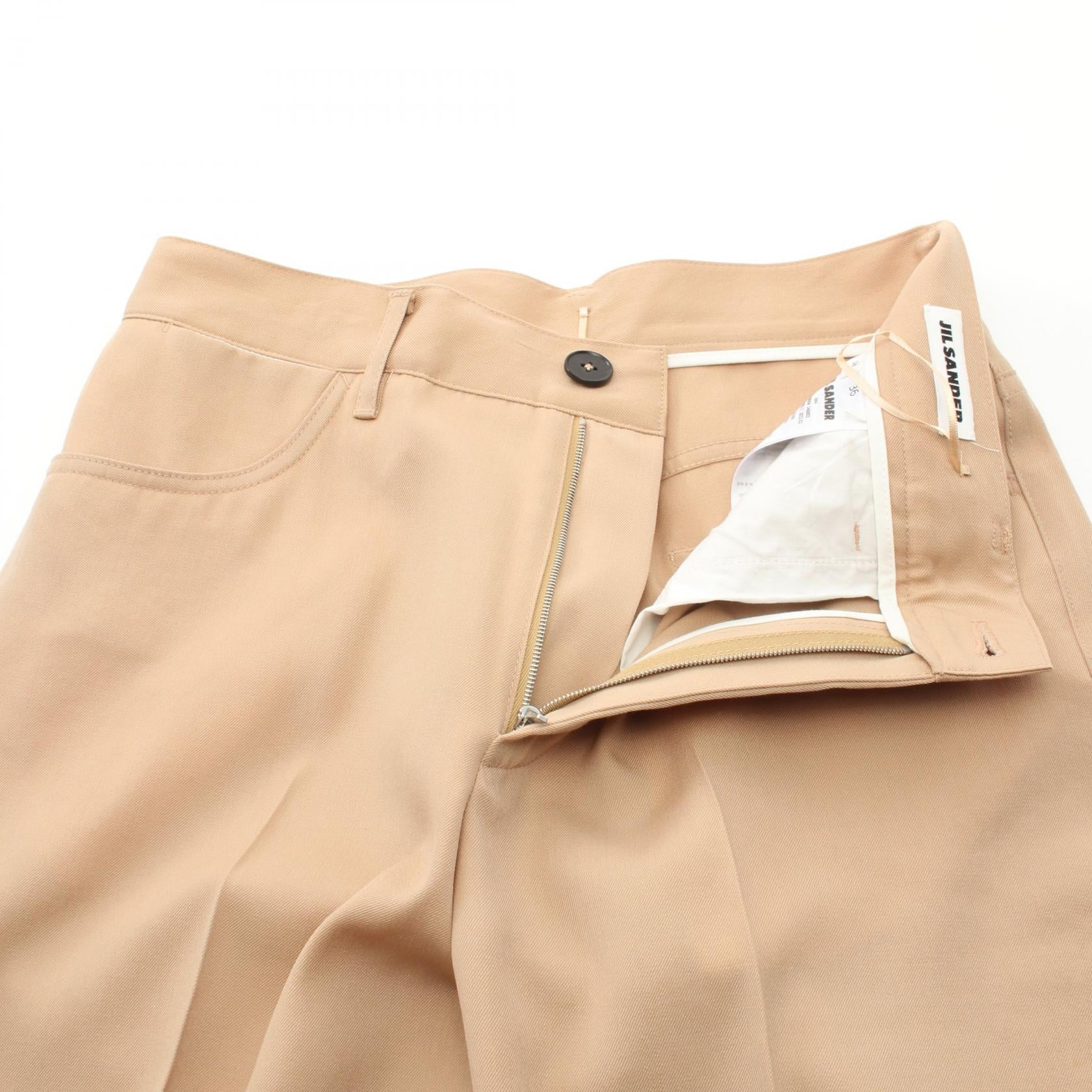 Jil Sander Wool Pants Beige Women