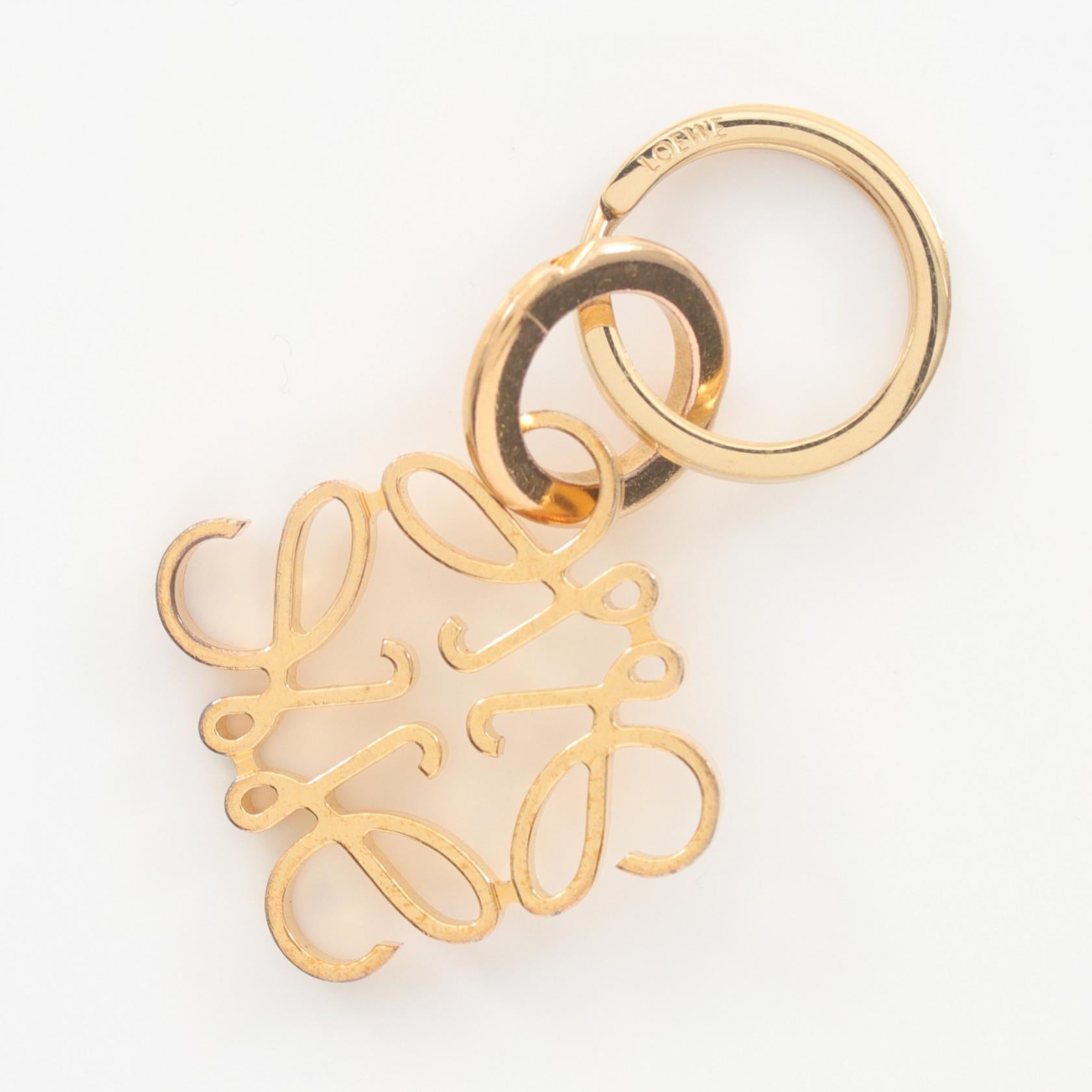 Loewe Anagram Charm Gold Accessory