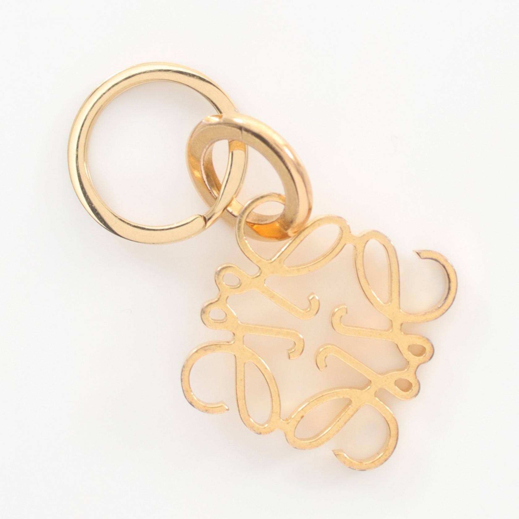 Loewe Anagram Charm Gold Accessory