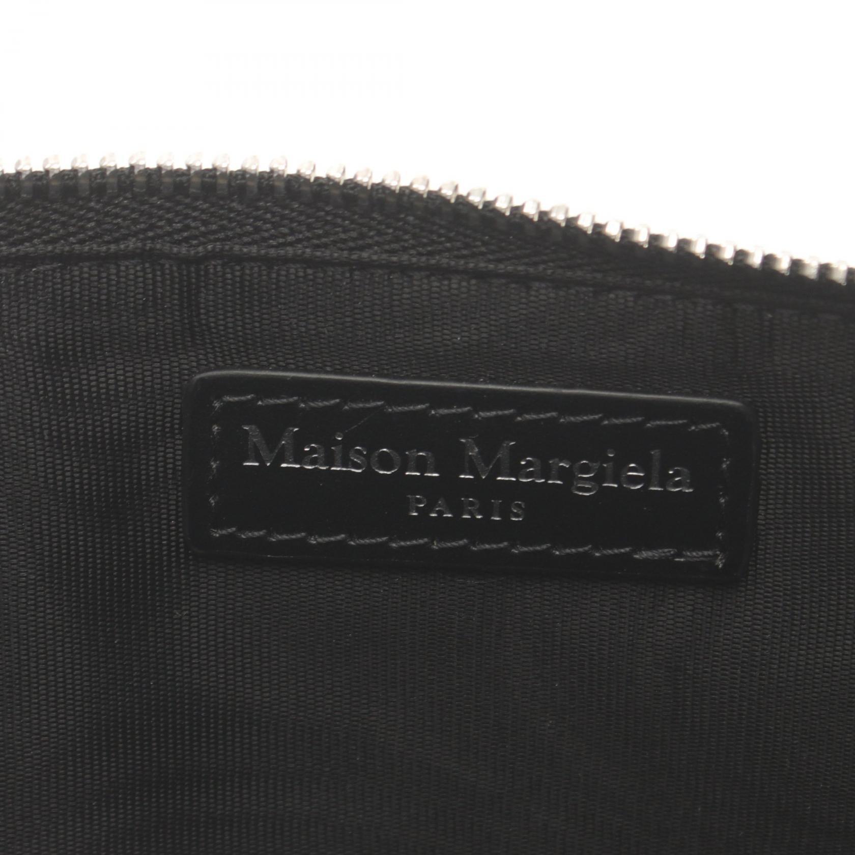 Maison Margiela Leather Clutch Bag Black