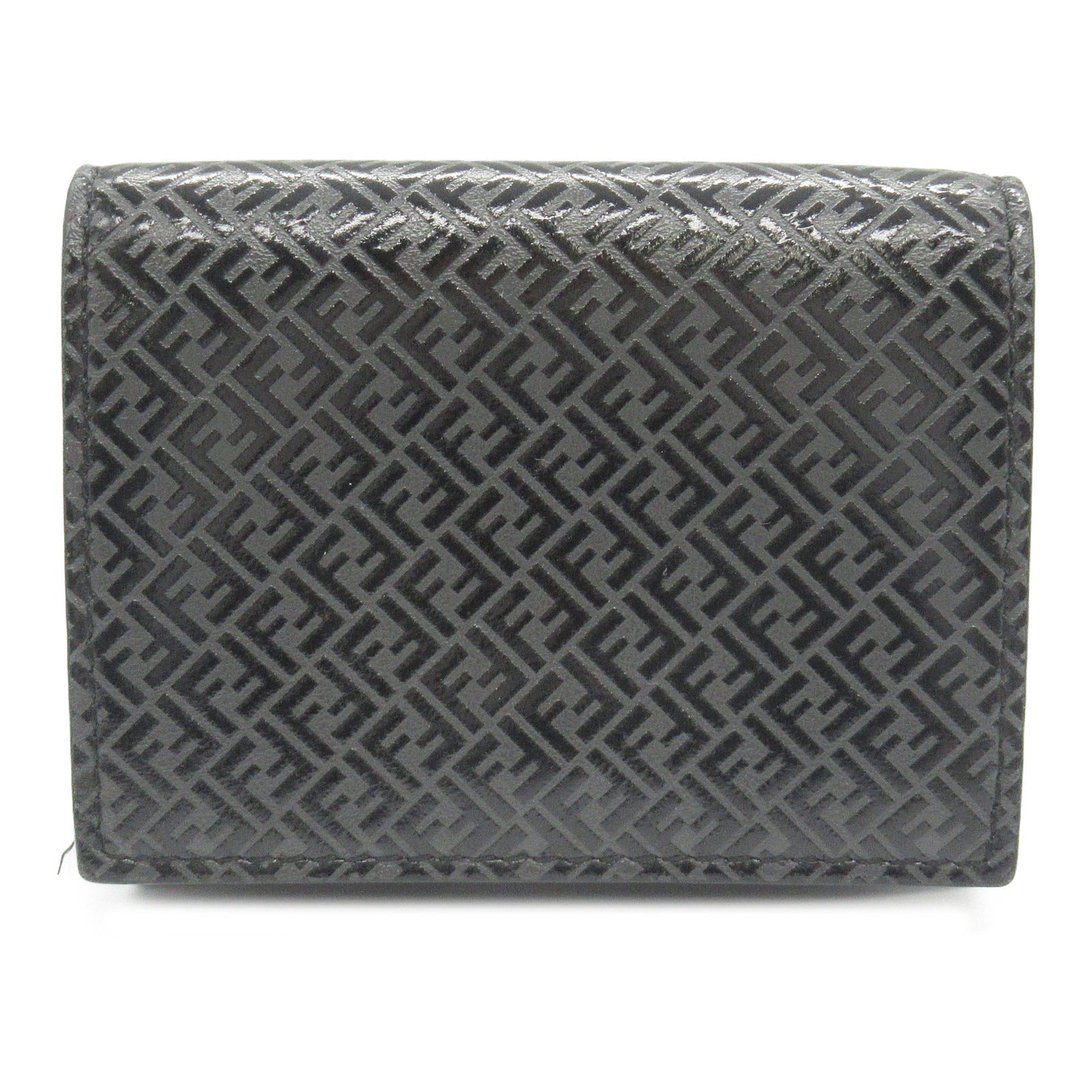 Fendi Leather FF Logo Trifold Wallet