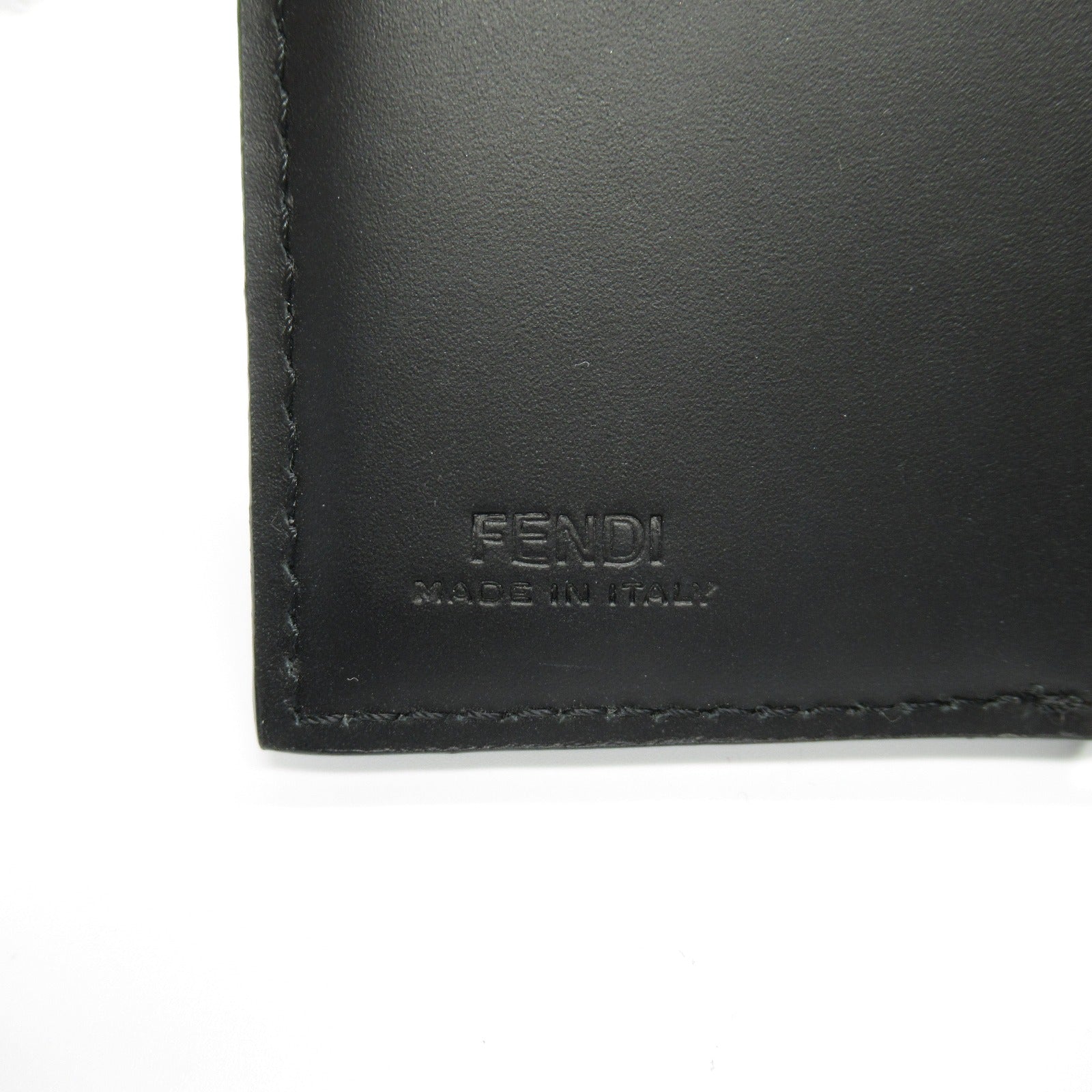 Fendi Leather FF Logo Trifold Wallet