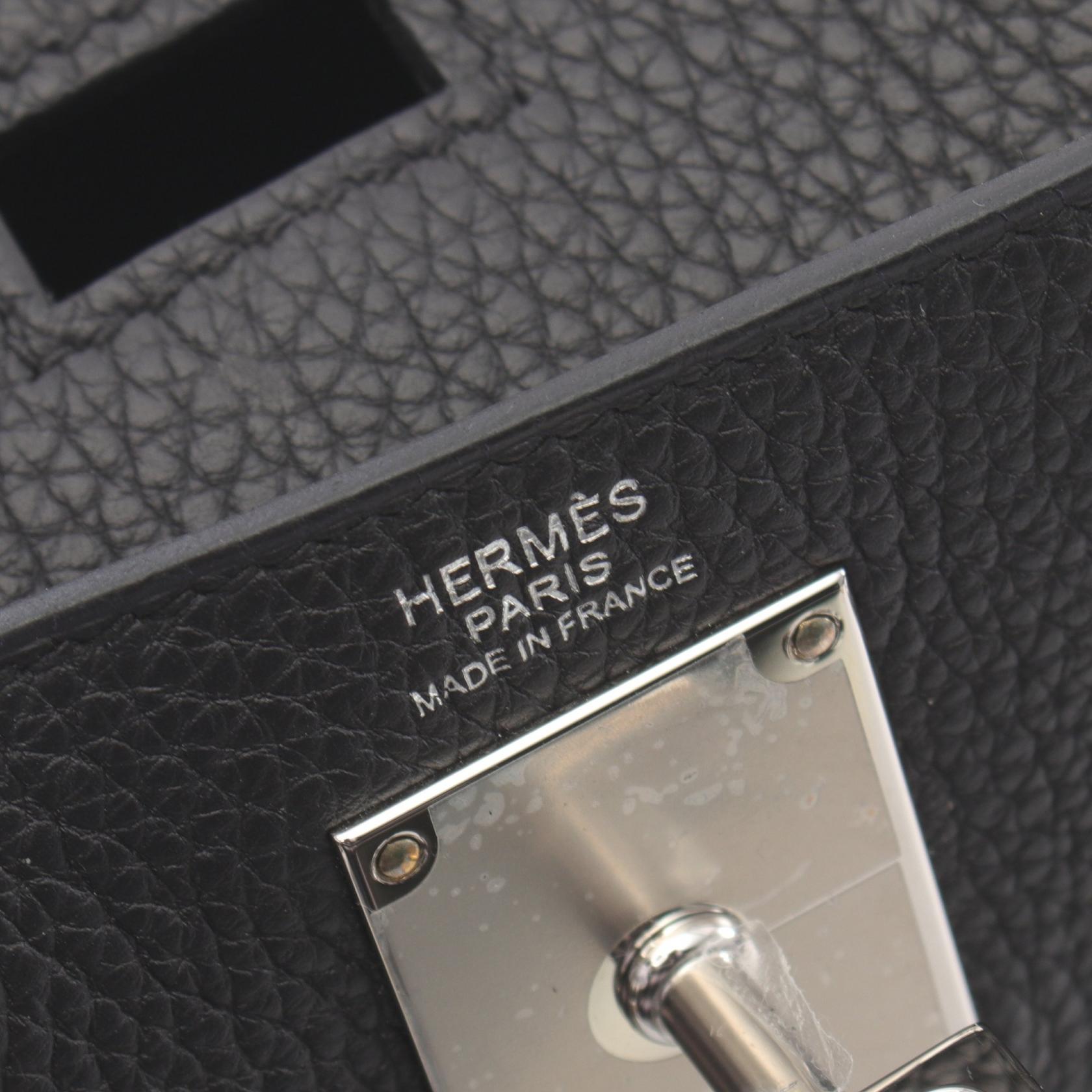 Hermes Kelly Accado PM Waist Bag Black