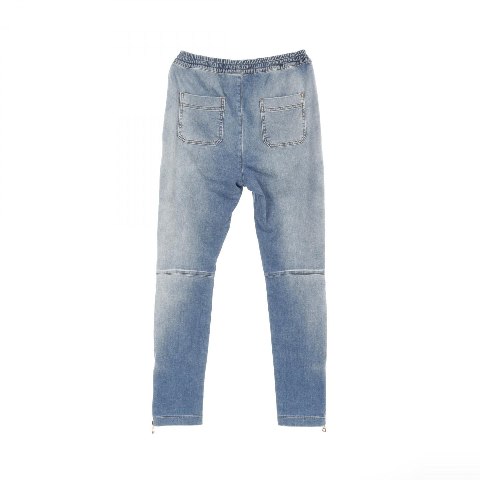 Balmain Denim Pants Cotton Blue S