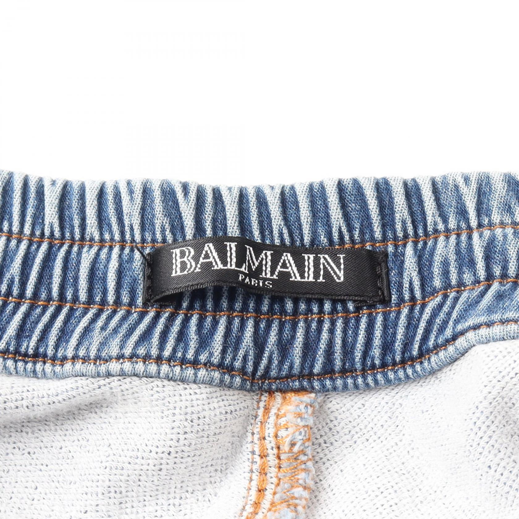 Balmain Denim Pants Cotton Blue S