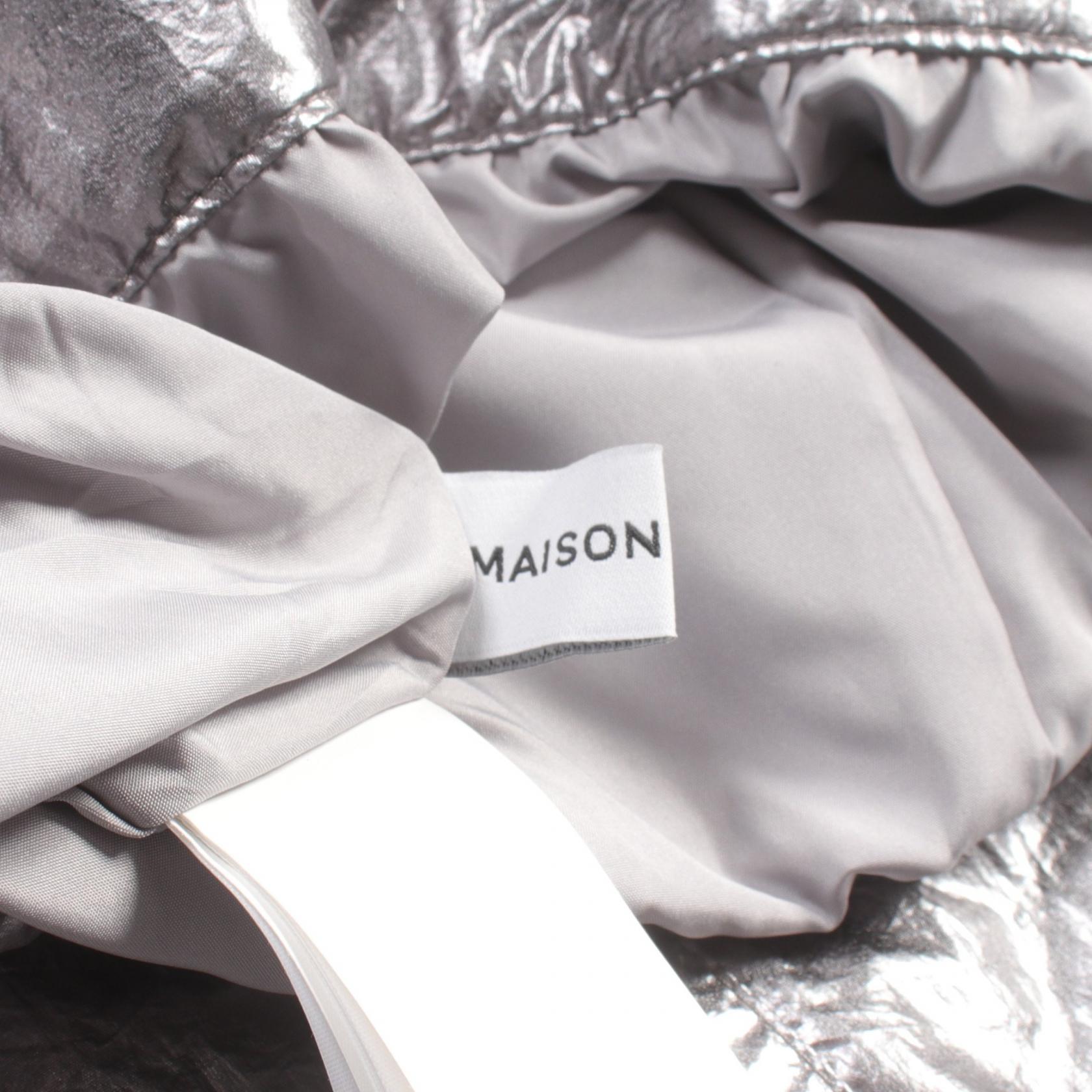 Maison Special Nylon Skirt Silver