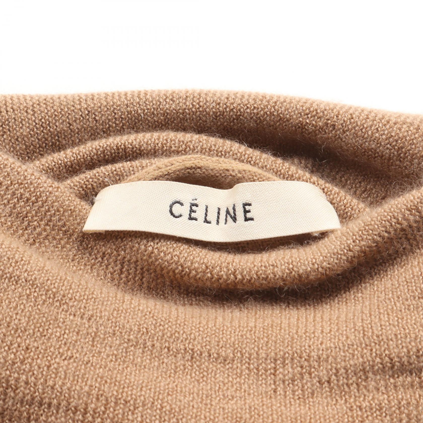 Celine Cashmere Knit Top Beige