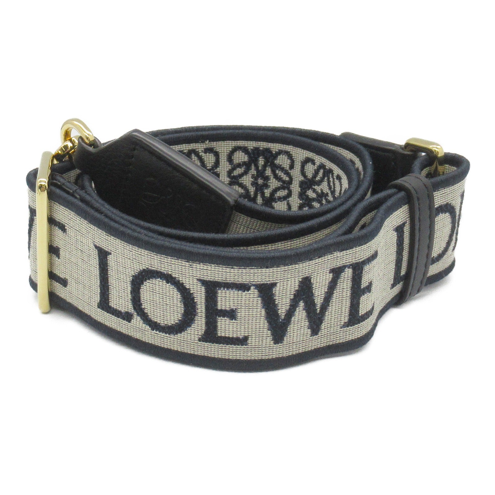 Loewe Anagram Leather Jacquard Shoulder Strap