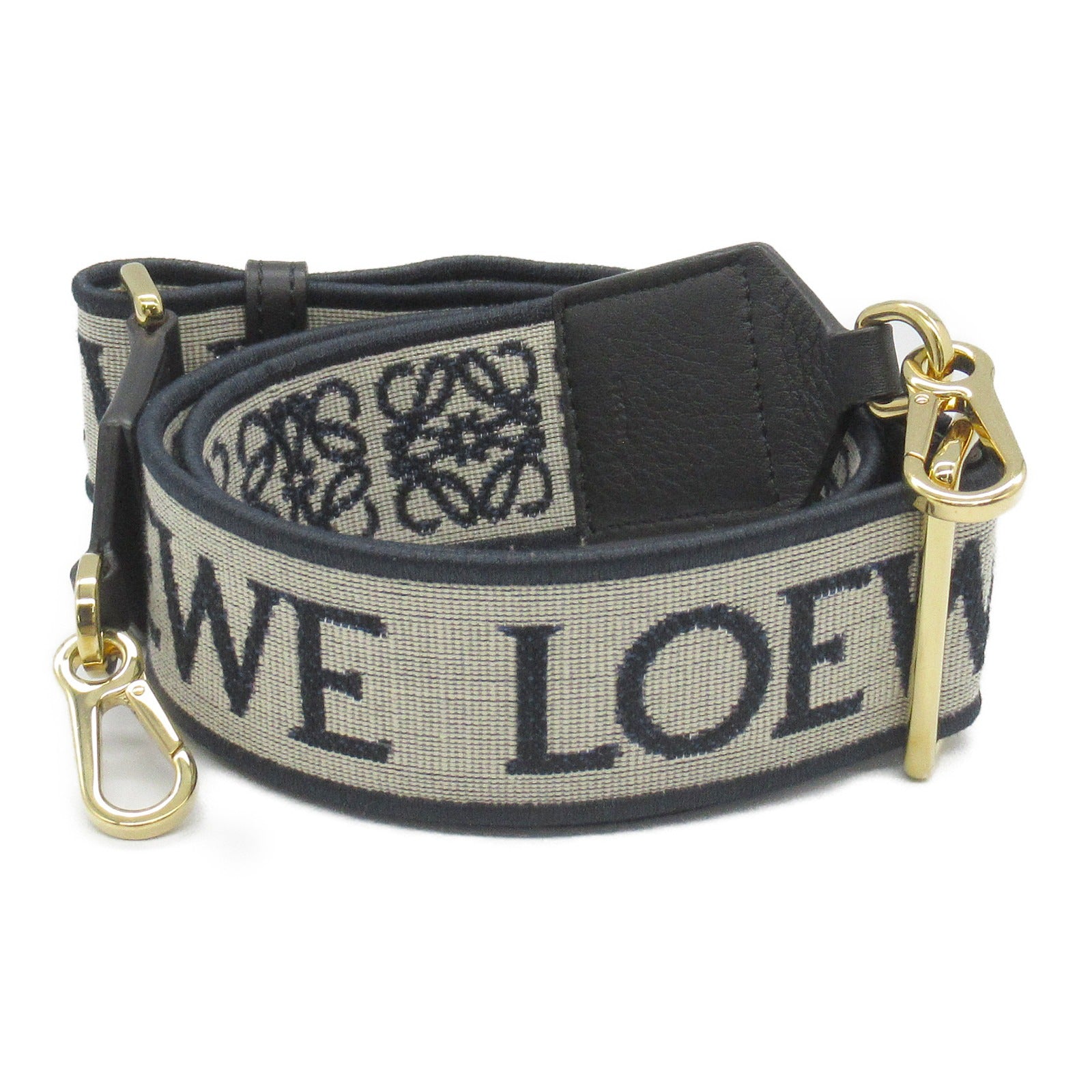 Loewe Anagram Leather Jacquard Shoulder Strap