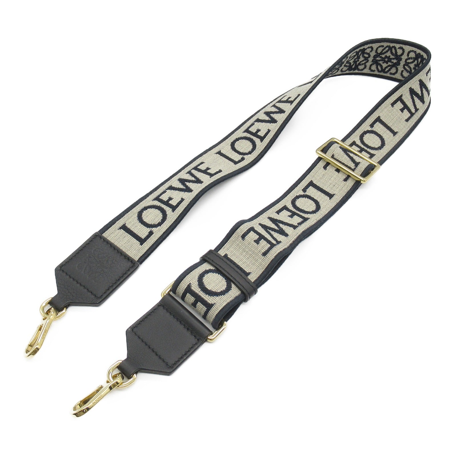 Loewe Anagram Leather Jacquard Shoulder Strap