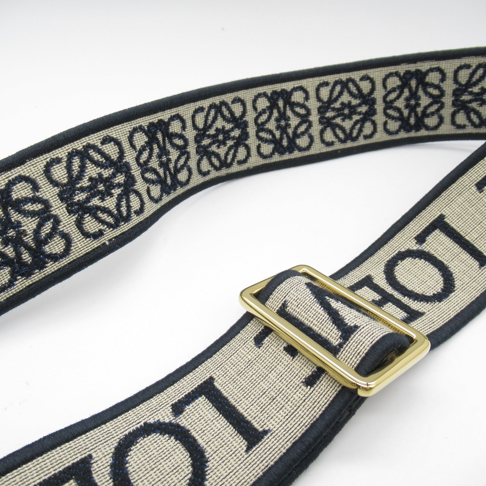 Loewe Anagram Leather Jacquard Shoulder Strap