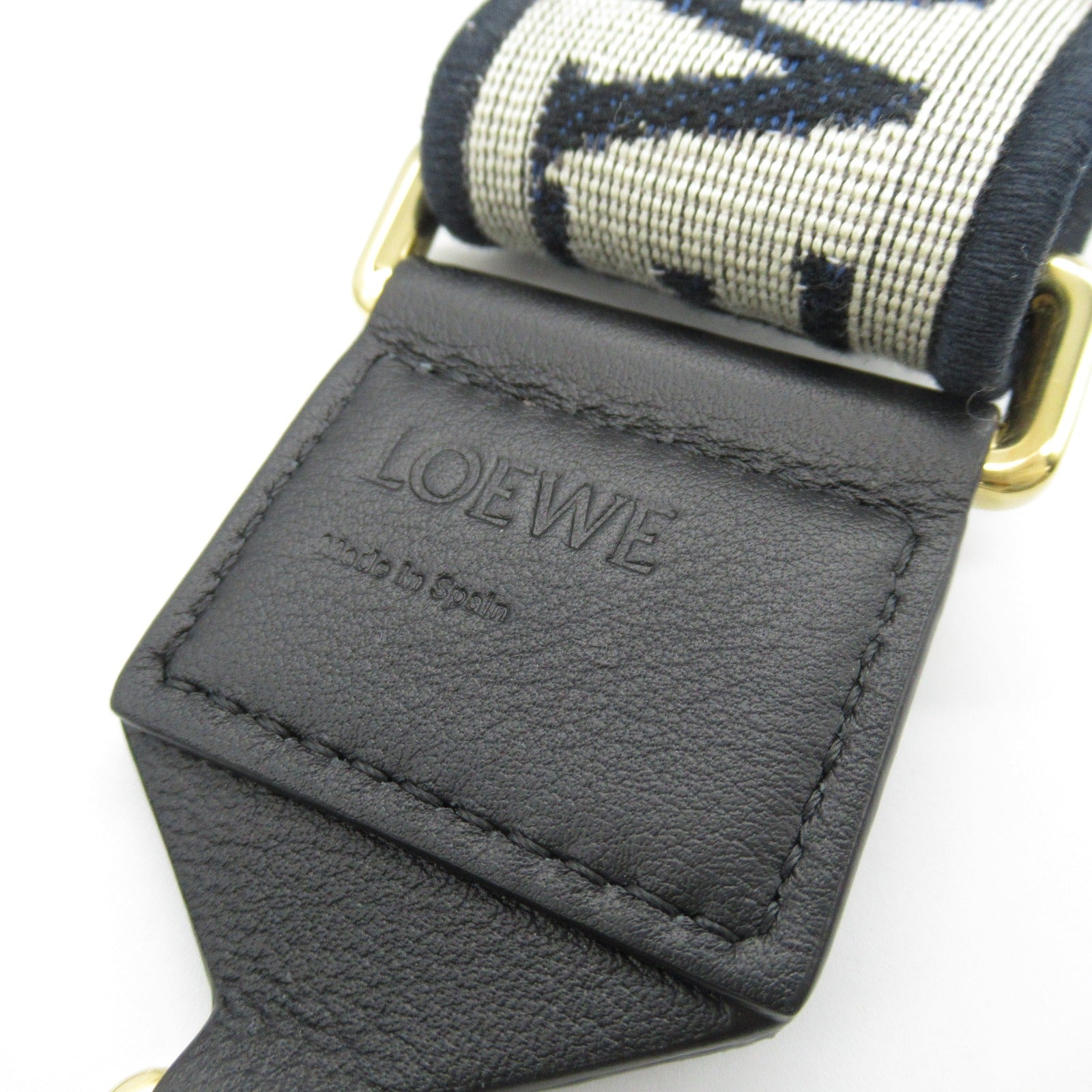 Loewe Anagram Leather Jacquard Shoulder Strap