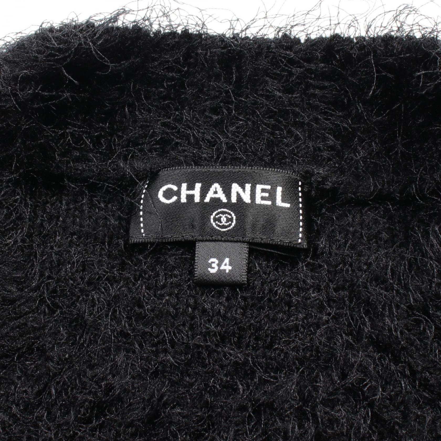 Chanel Camellia Silk Cashmere Wool Knit Top