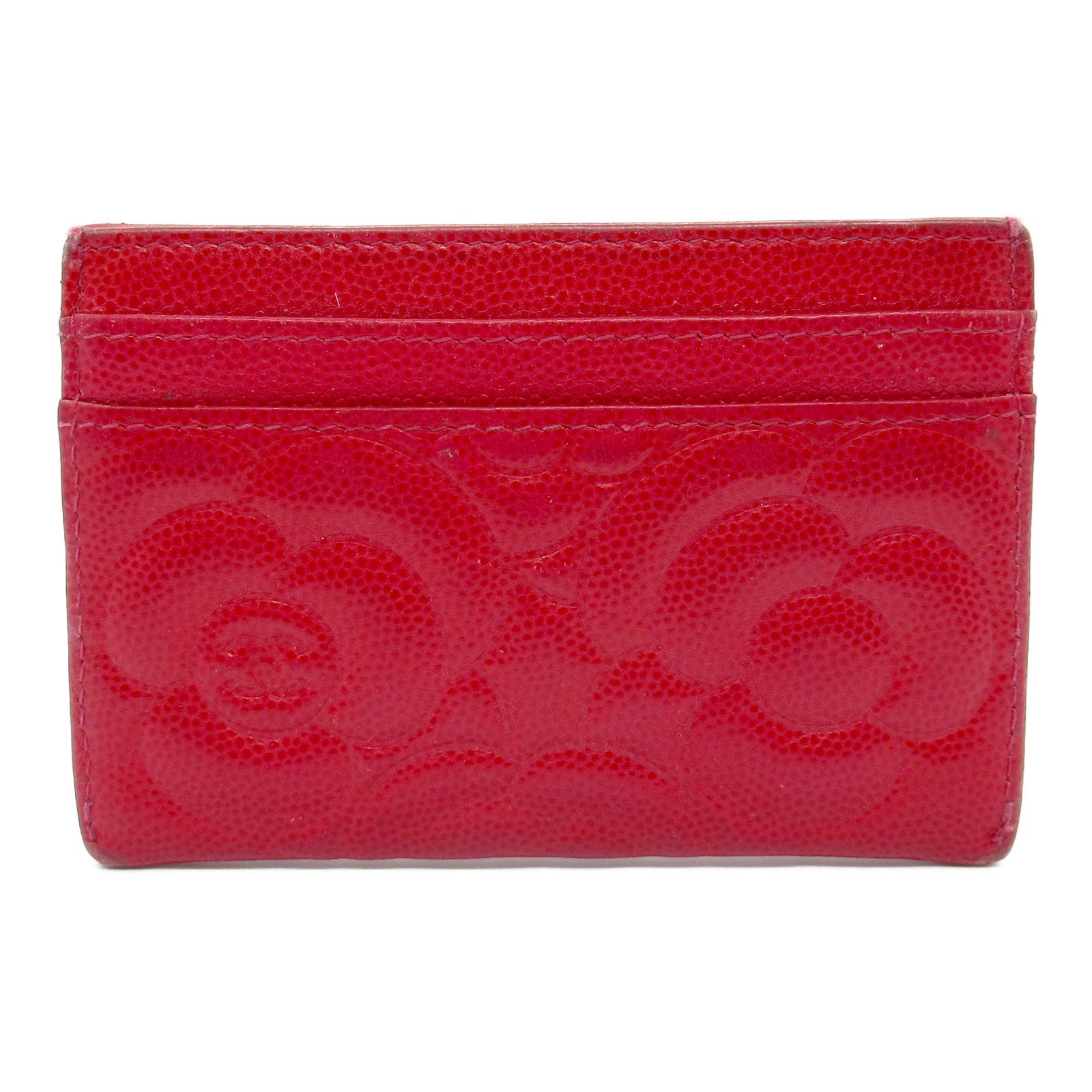 Chanel Camellia Leather Card Case