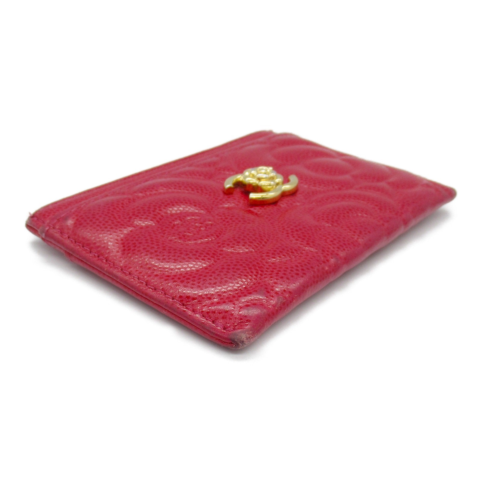 Chanel Camellia Leather Card Case