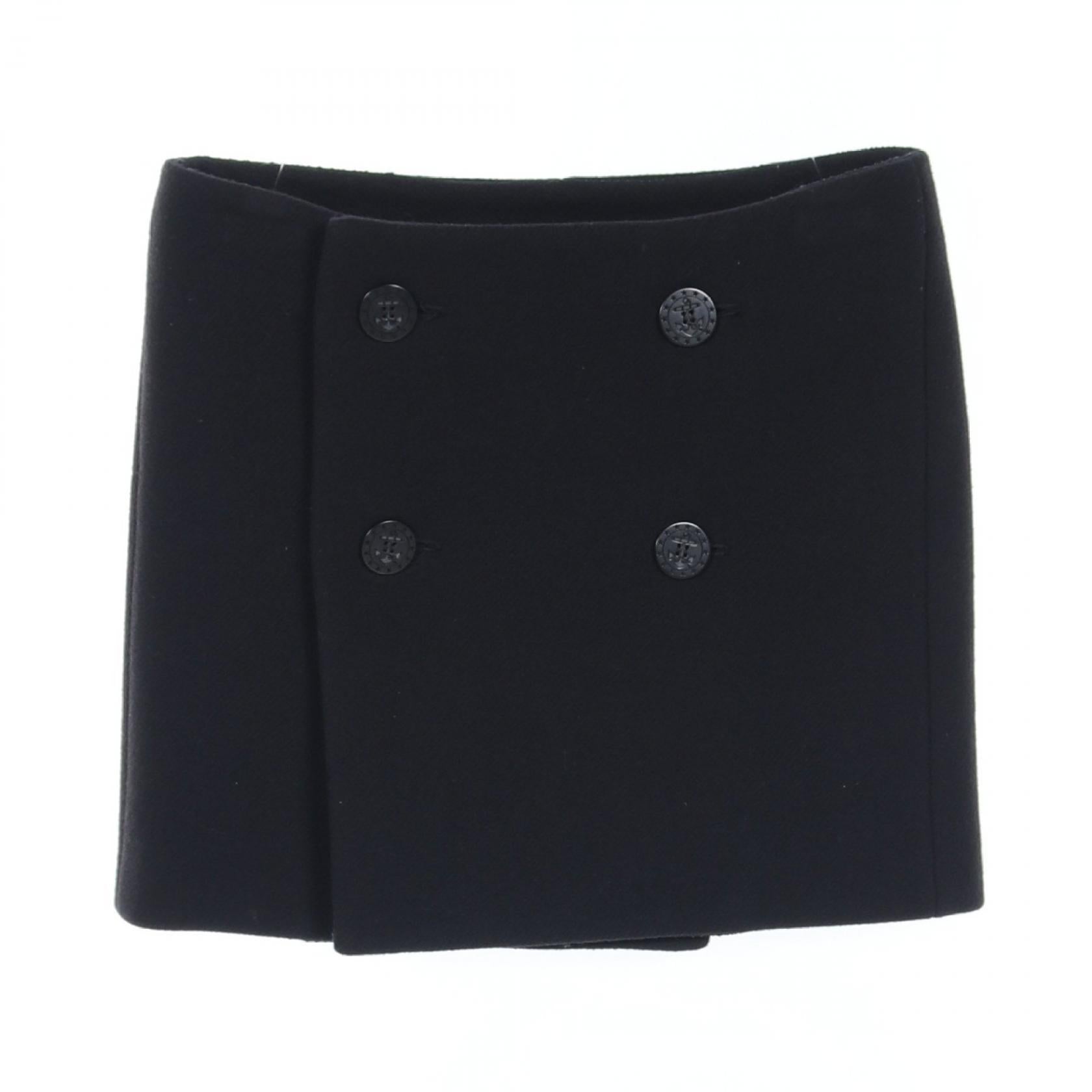 Dsquared2 Wool Skirt Black S75MA0536