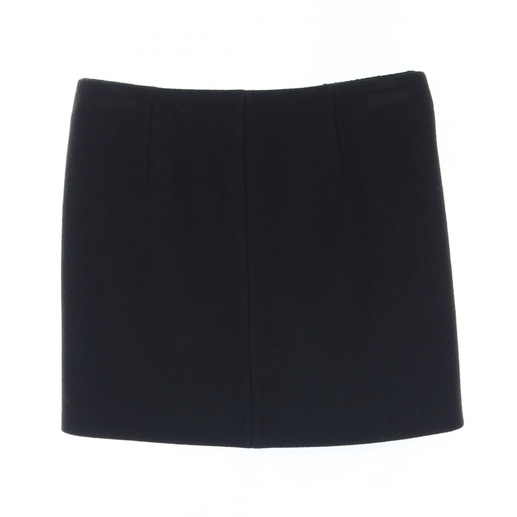 Dsquared2 Wool Skirt Black S75MA0536