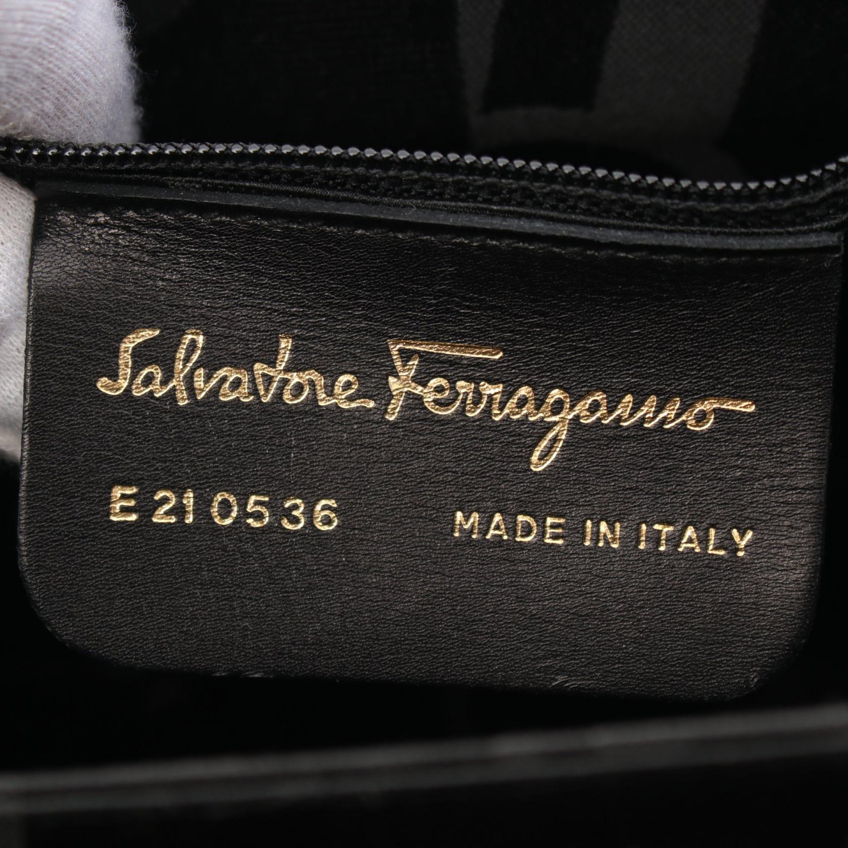 Salvatore Ferragamo Gancini Leather Handbag