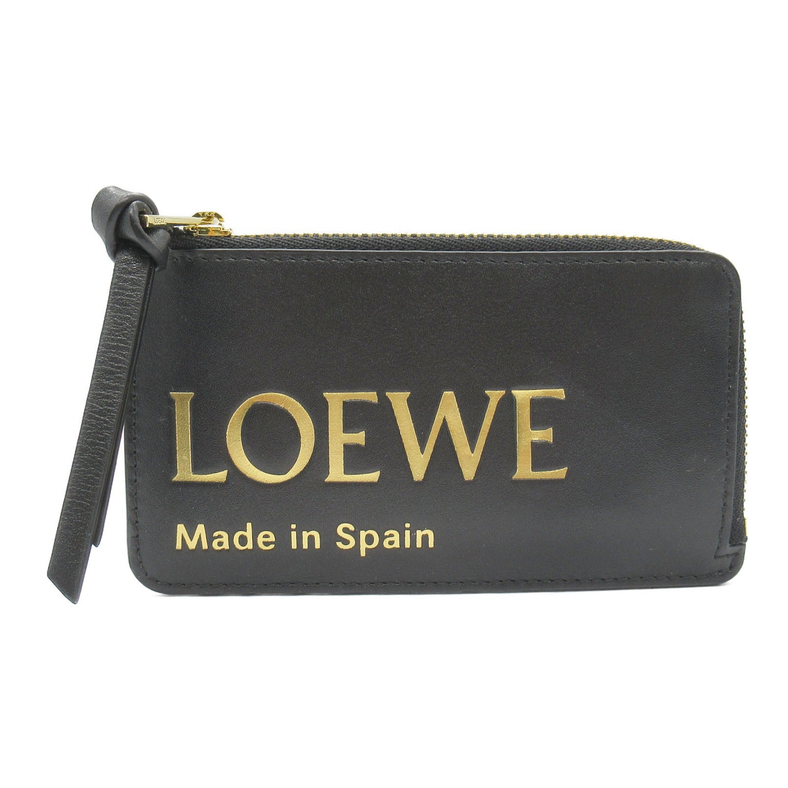 Loewe Embossed Leather Coin Card Holder Wallet