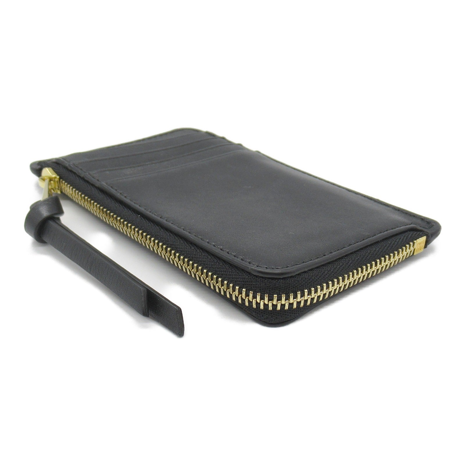 Loewe Embossed Leather Coin Card Holder Wallet