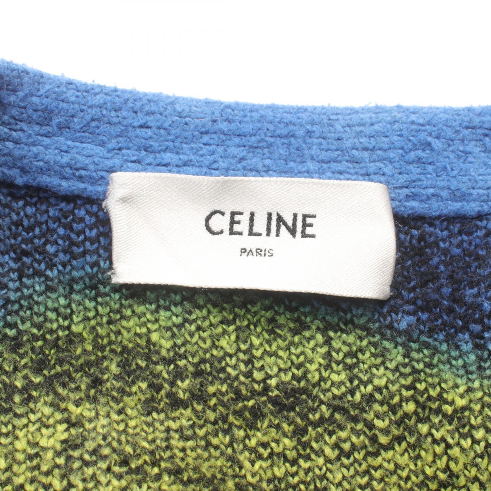 Celine Tropical Print Cardigan Cotton Nylon