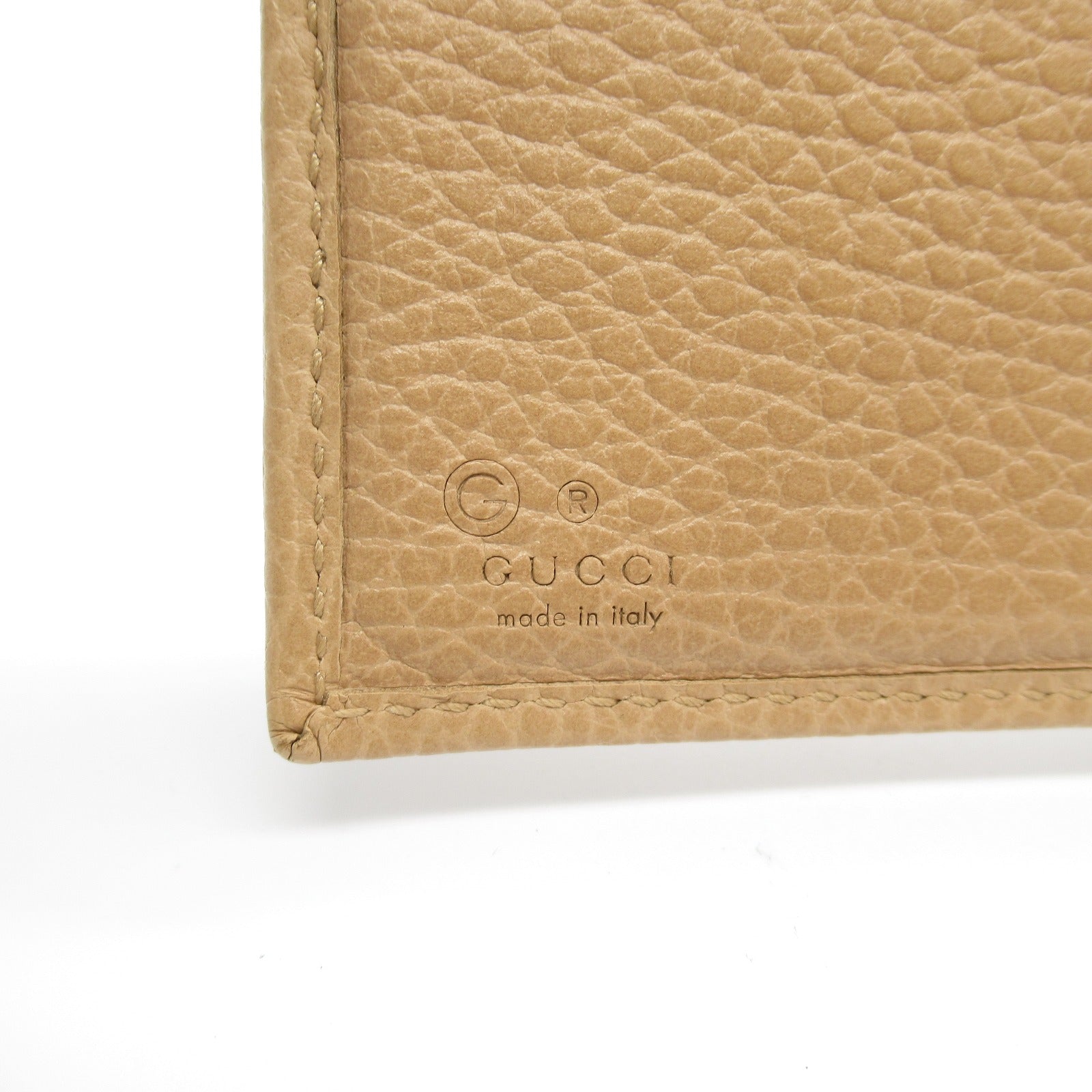 Gucci Leather Interlocking G Wallet Beige