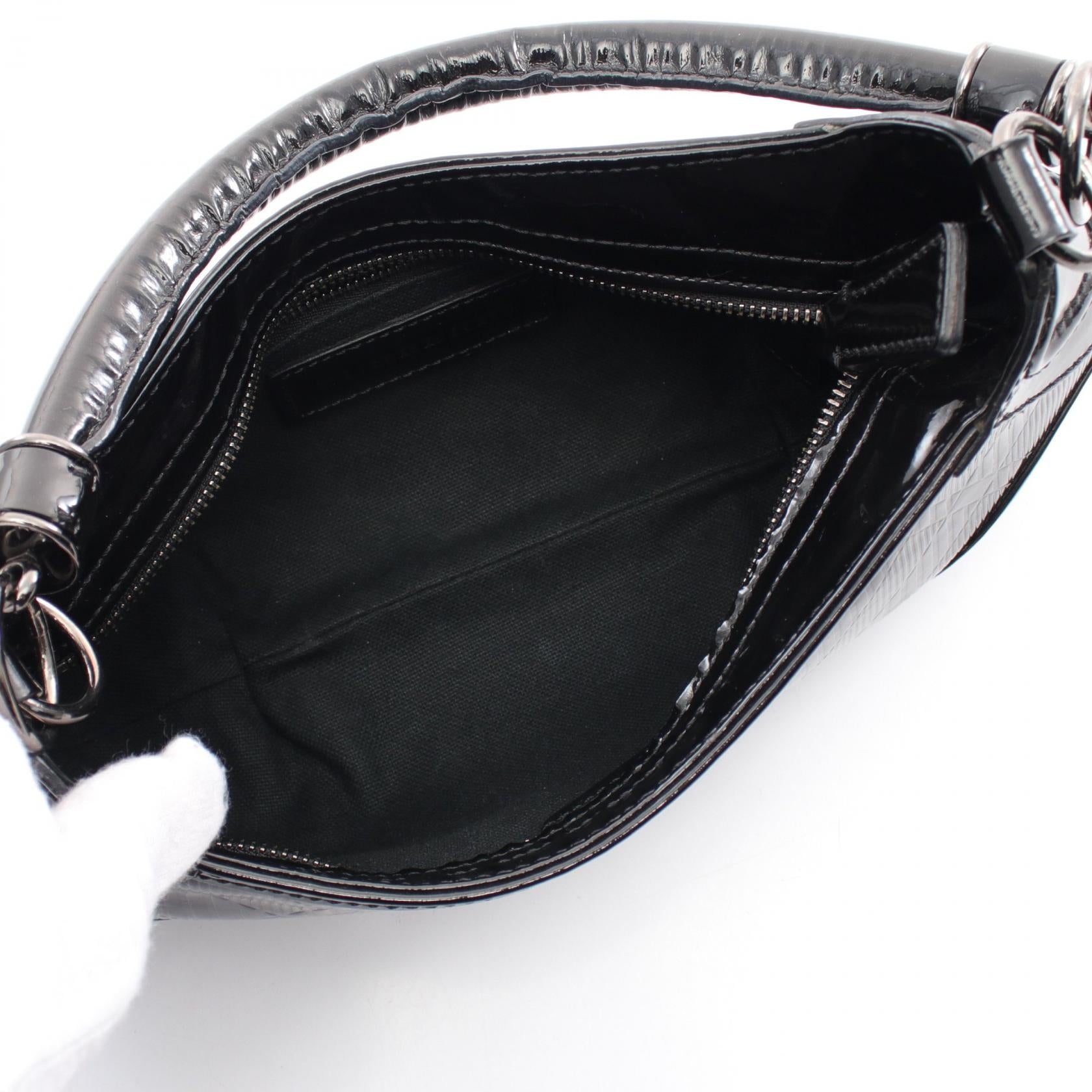 Burberry Patent Leather Handbag Black