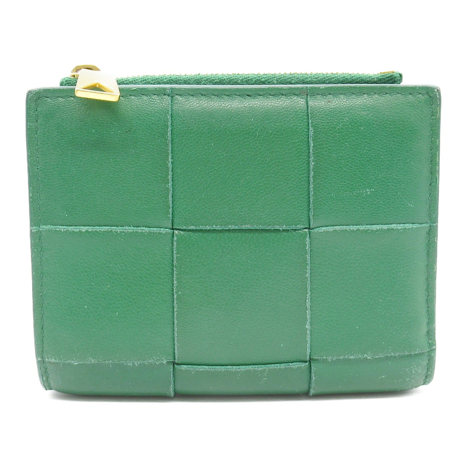 Bottega Veneta Lambskin Cassette Wallet Green