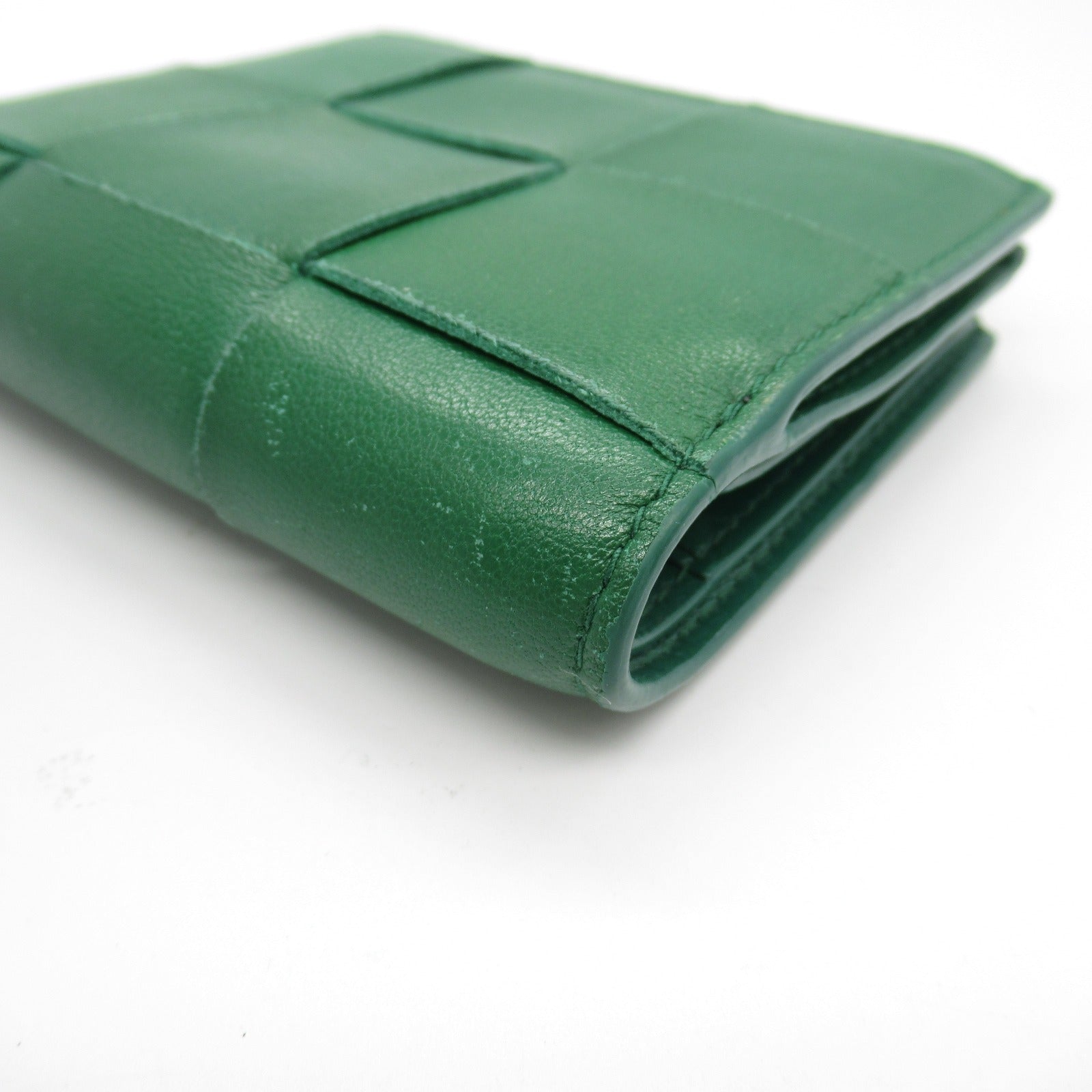 Bottega Veneta Lambskin Cassette Wallet Green