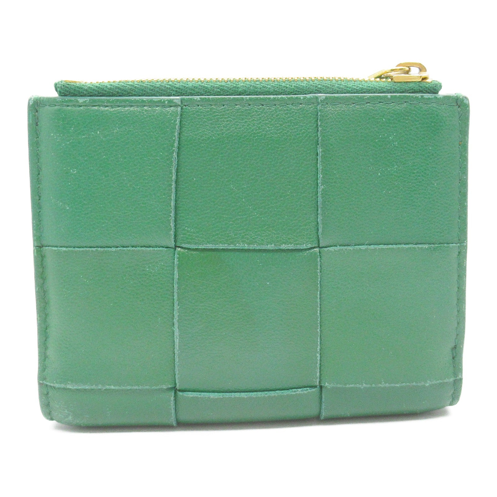 Bottega Veneta Lambskin Cassette Wallet Green