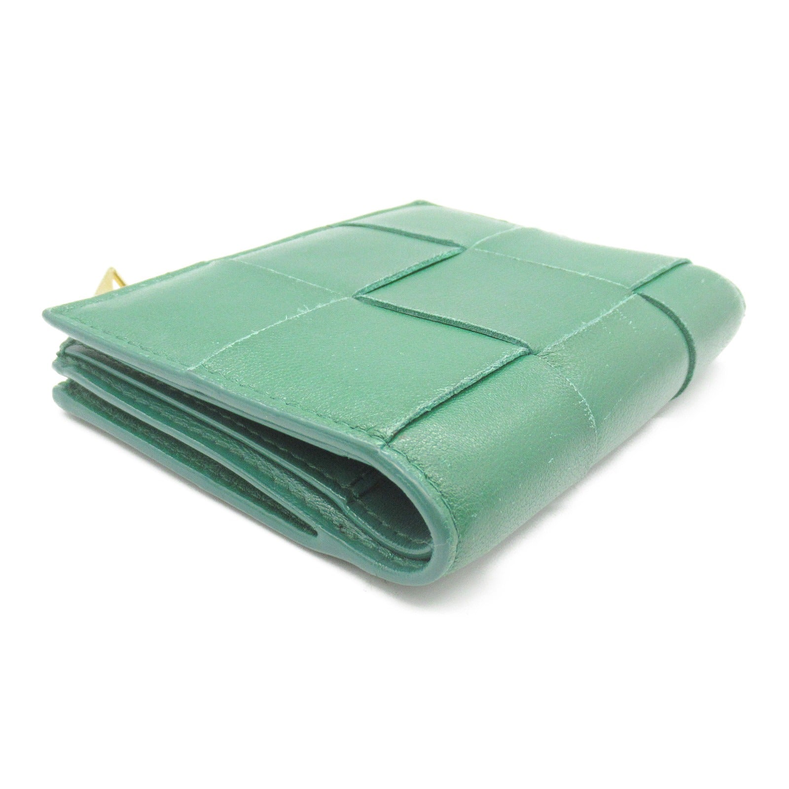 Bottega Veneta Lambskin Cassette Wallet Green