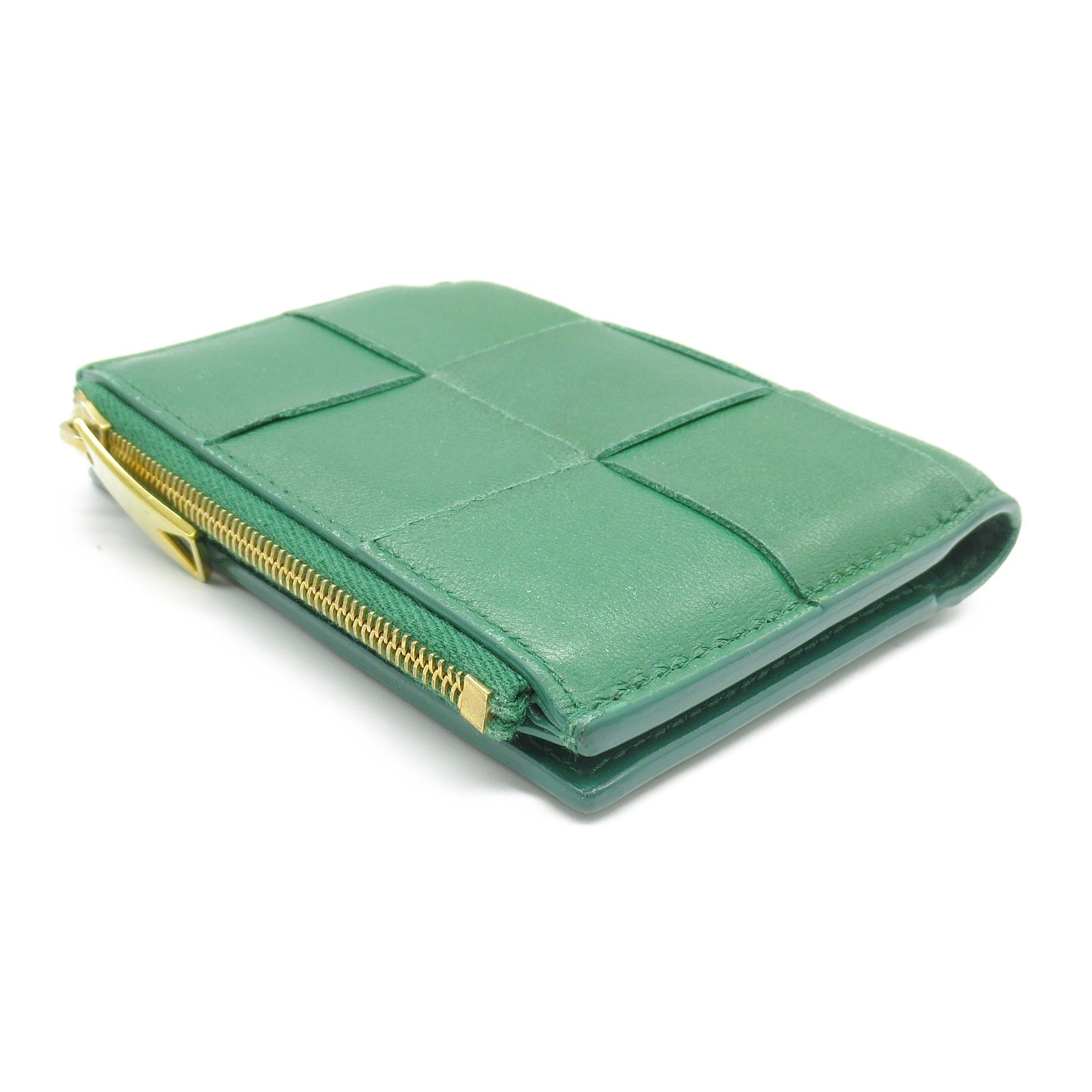 Bottega Veneta Lambskin Cassette Wallet Green