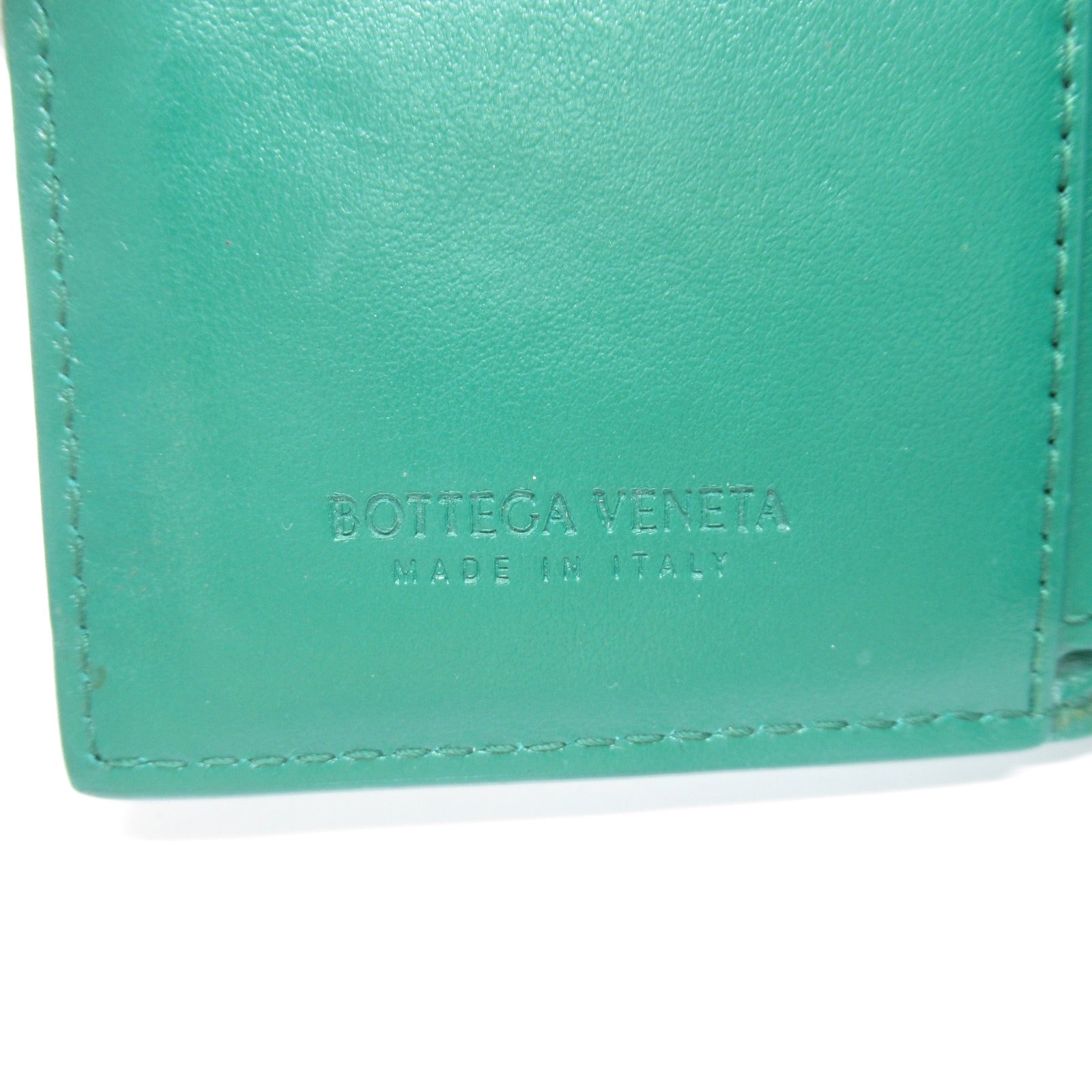 Bottega Veneta Lambskin Cassette Wallet Green